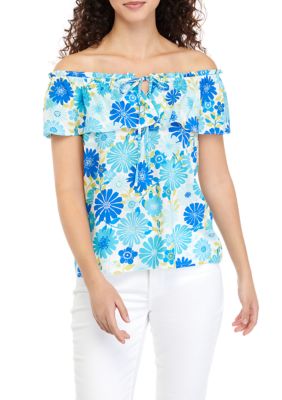 Juniors' Off-the-Shoulder Top