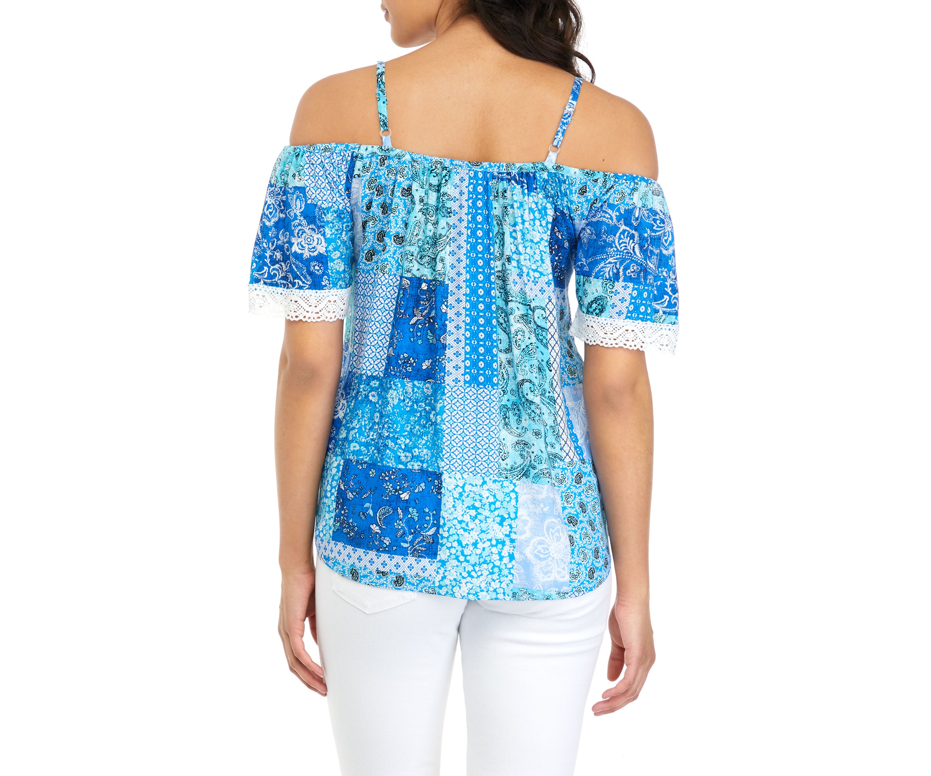 Juniors Convertible Tie Front Top