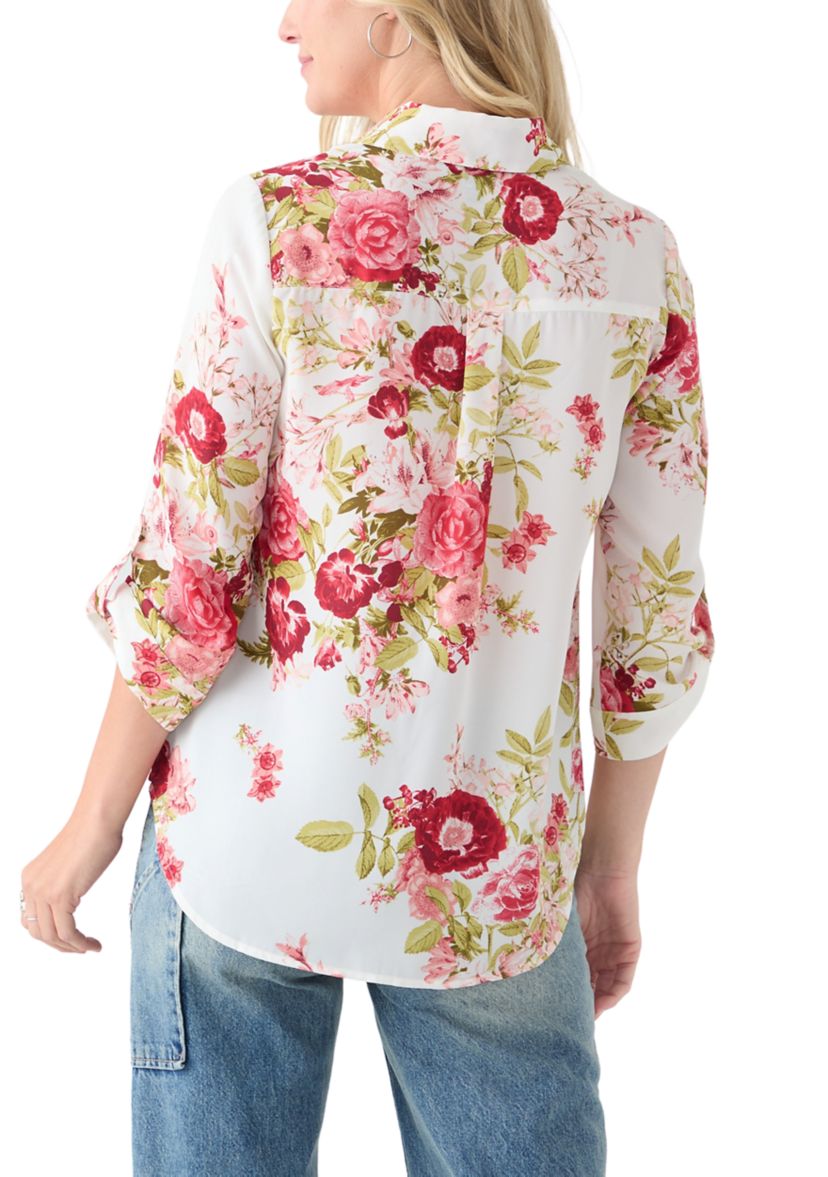 Womens 3/4 Sleeve Portifino Blouse