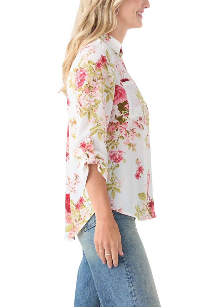 Womens 3/4 Sleeve Portifino Blouse