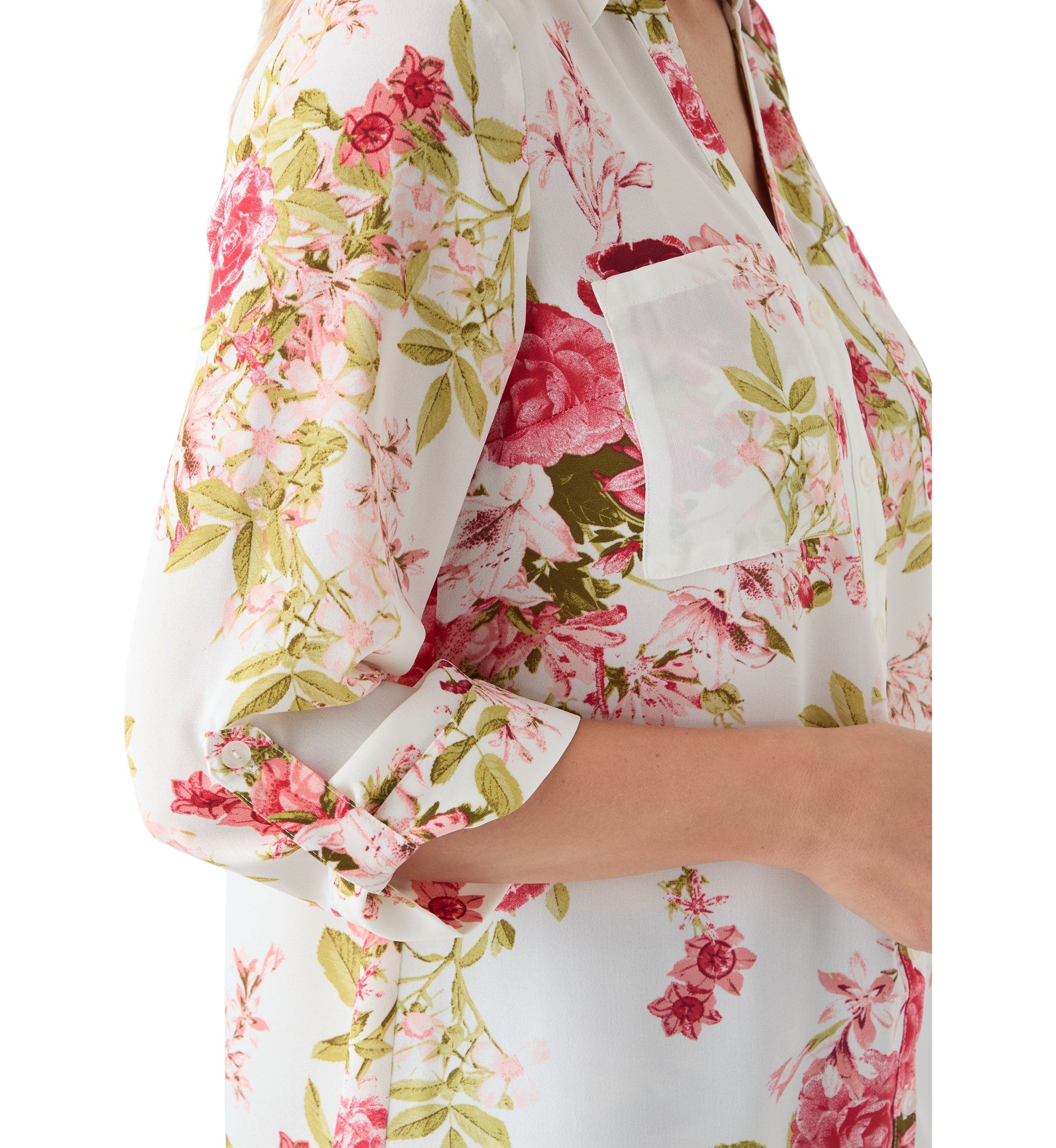 Womens 3/4 Sleeve Portifino Blouse