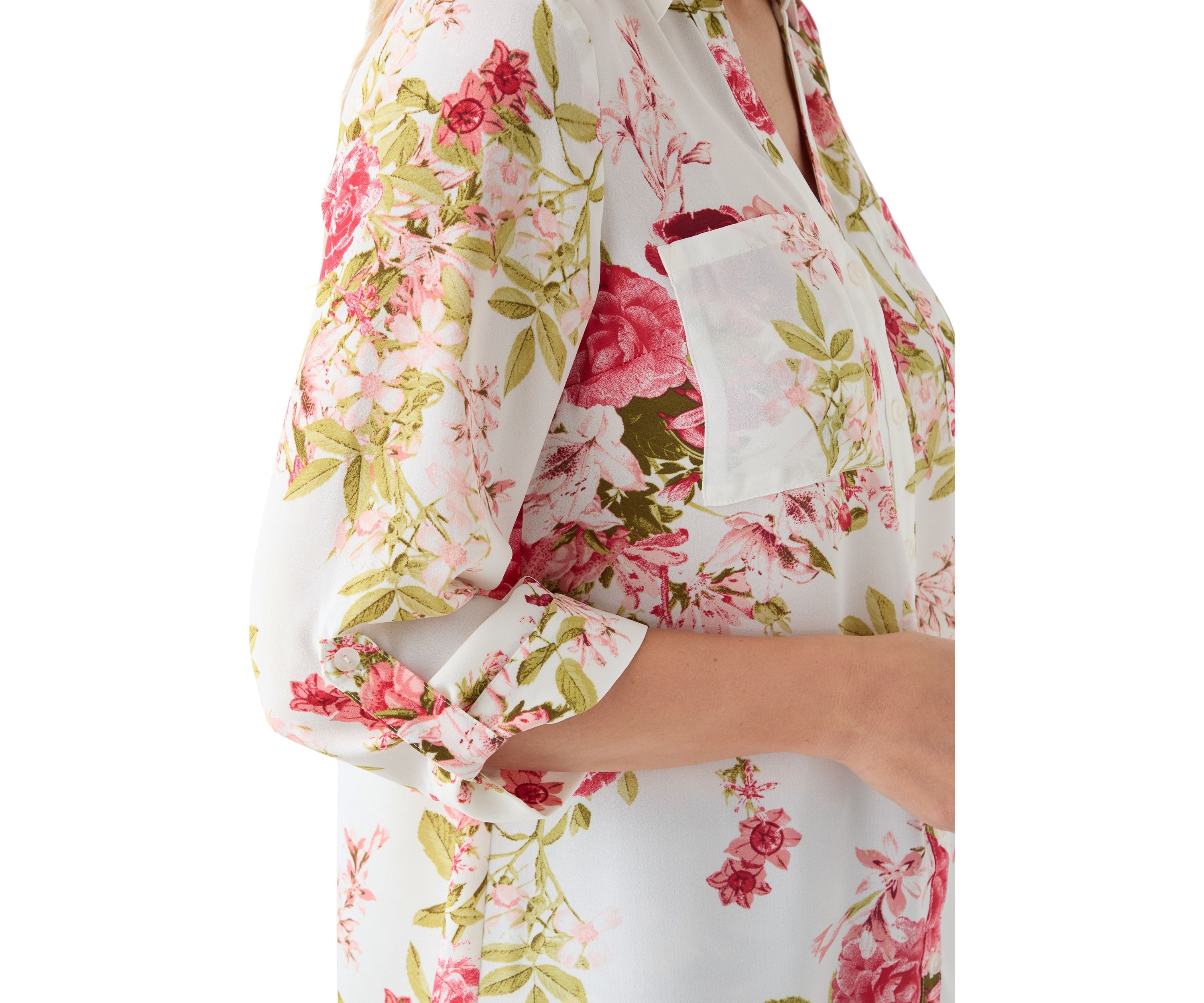 Womens 3/4 Sleeve Portifino Blouse
