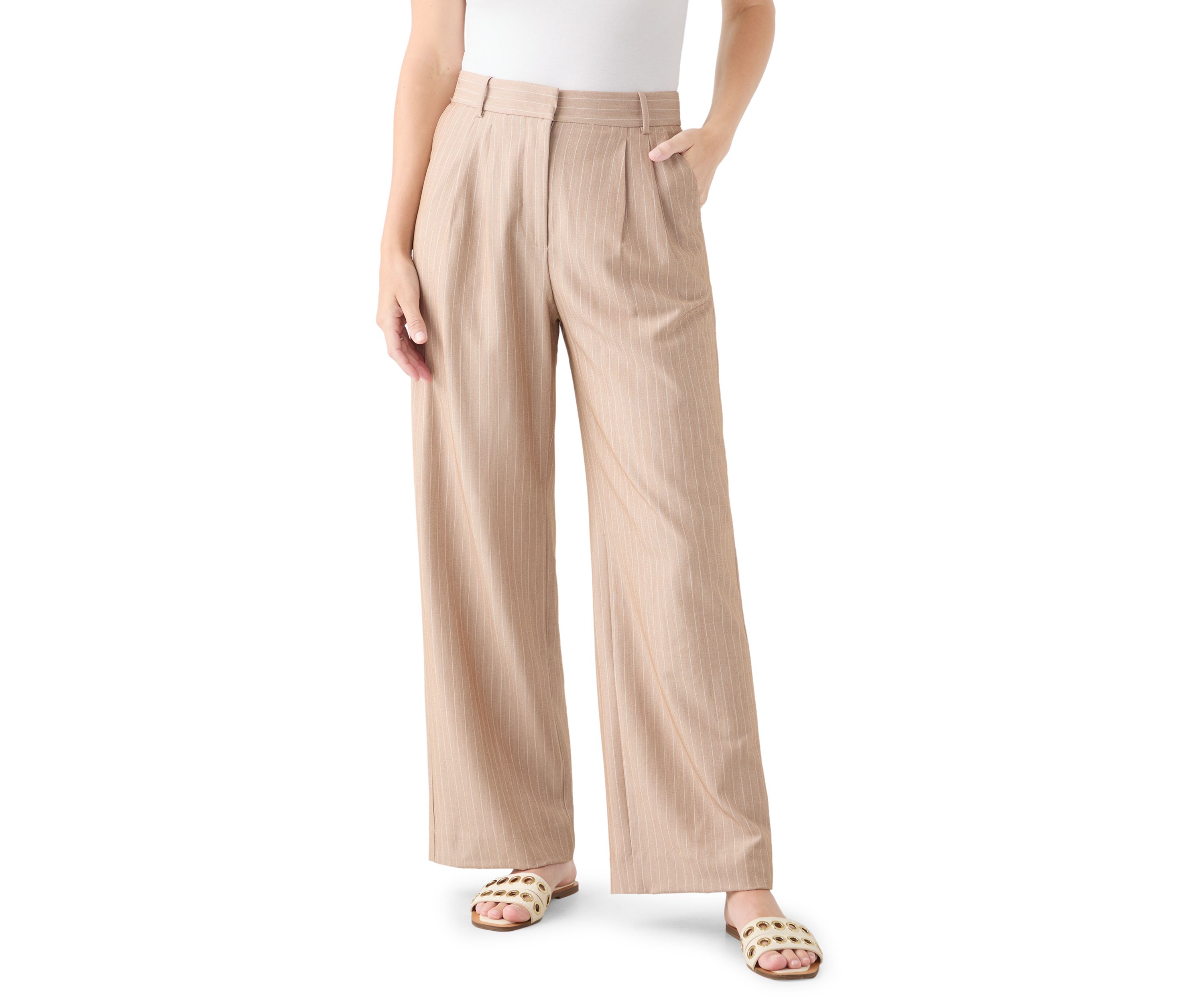 Womens Pinstripe Trousers