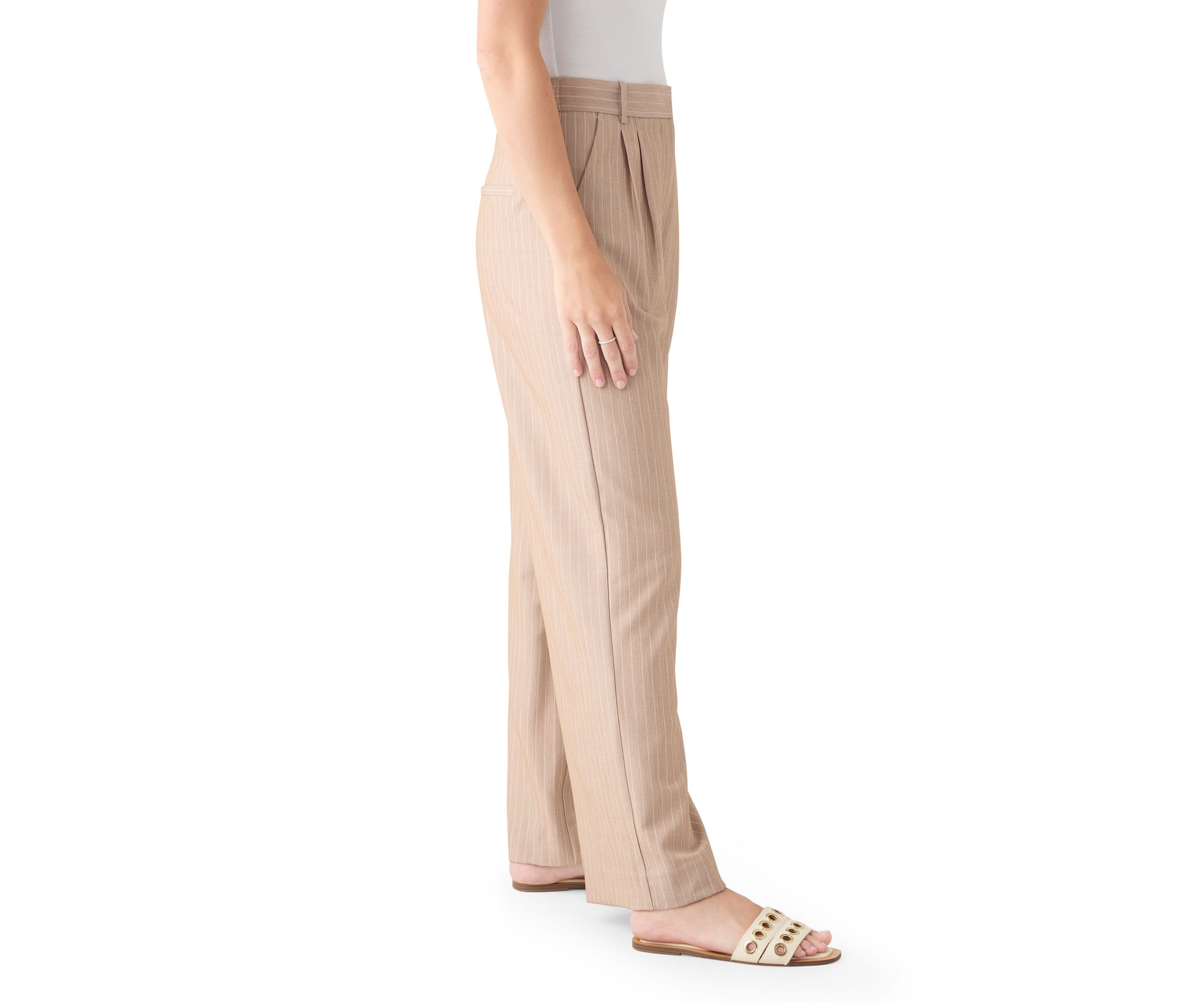 Womens Pinstripe Trousers