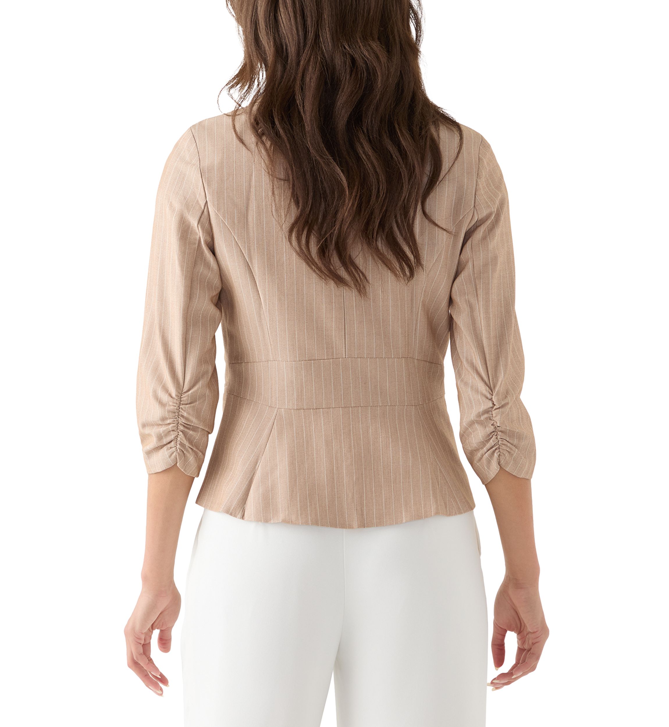 Womens Pinstripe Blazer