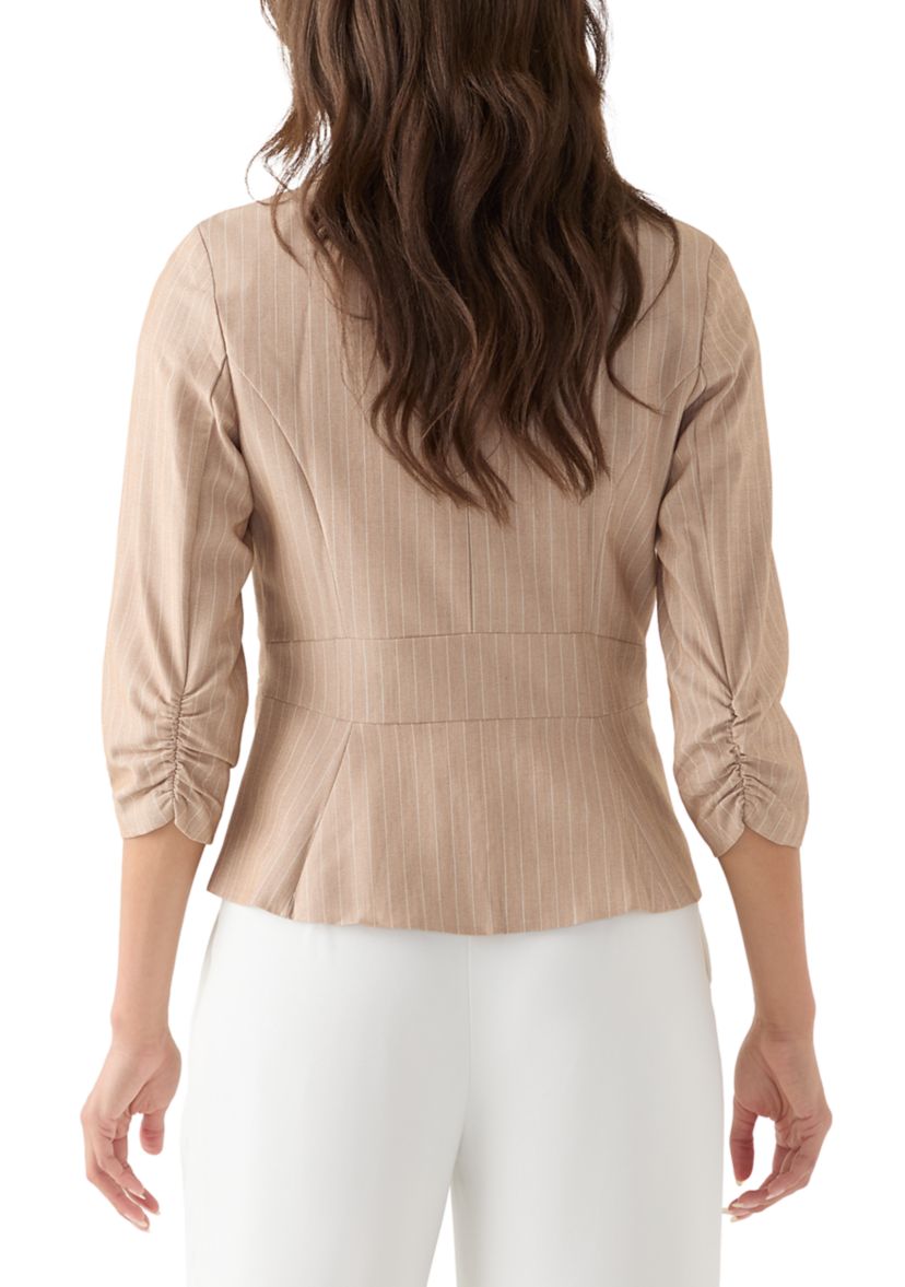 Womens Pinstripe Blazer