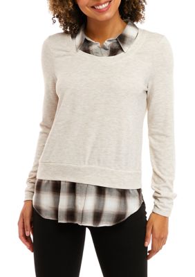 Juniors Striped Shirt Set