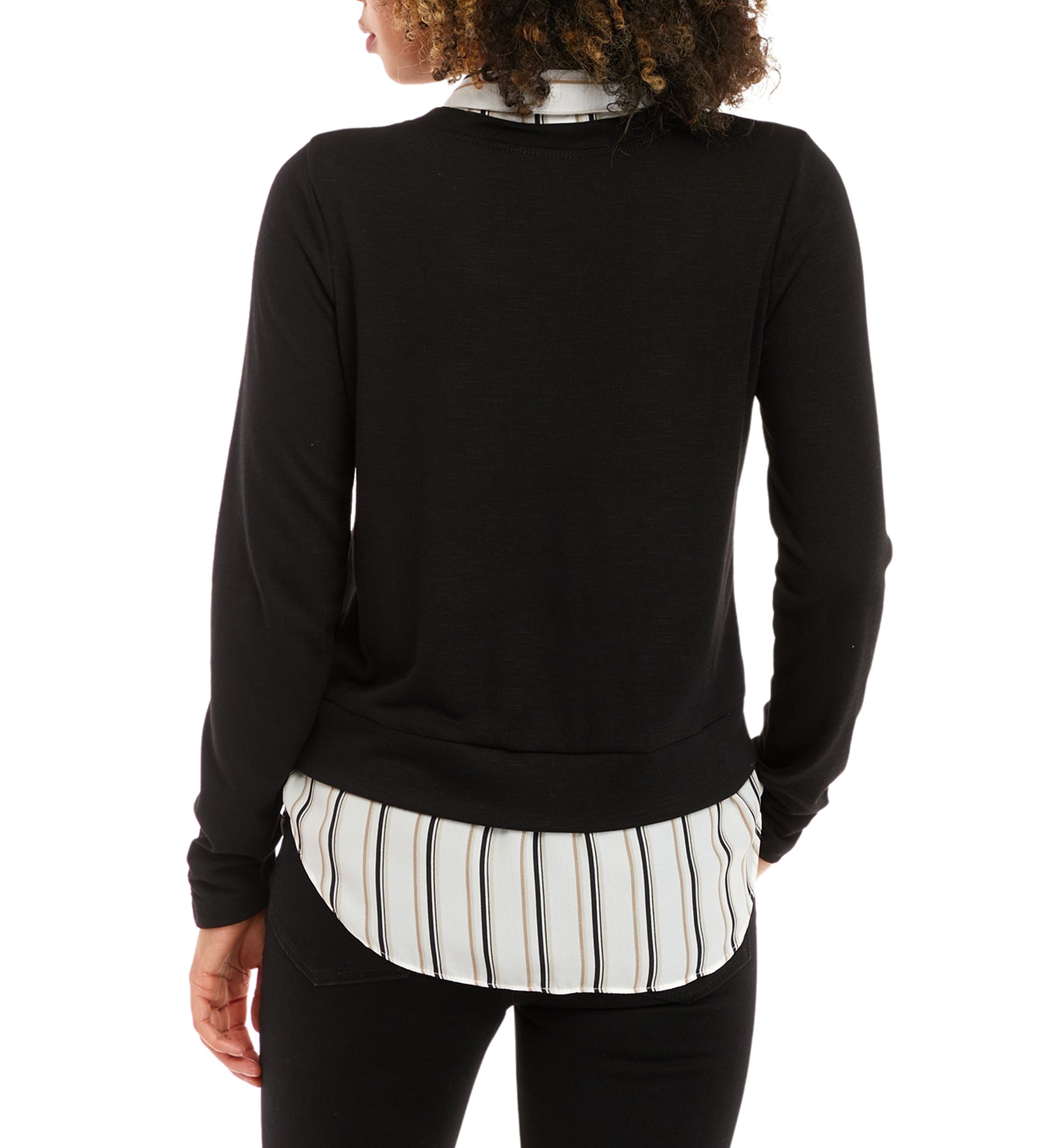 Juniors Striped Shirt Set