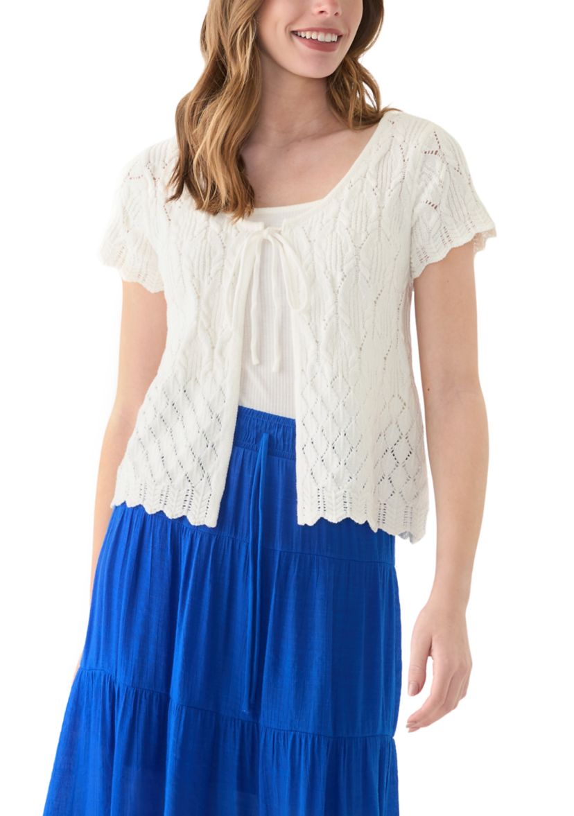 Juniors Crochet Knit Cardigan