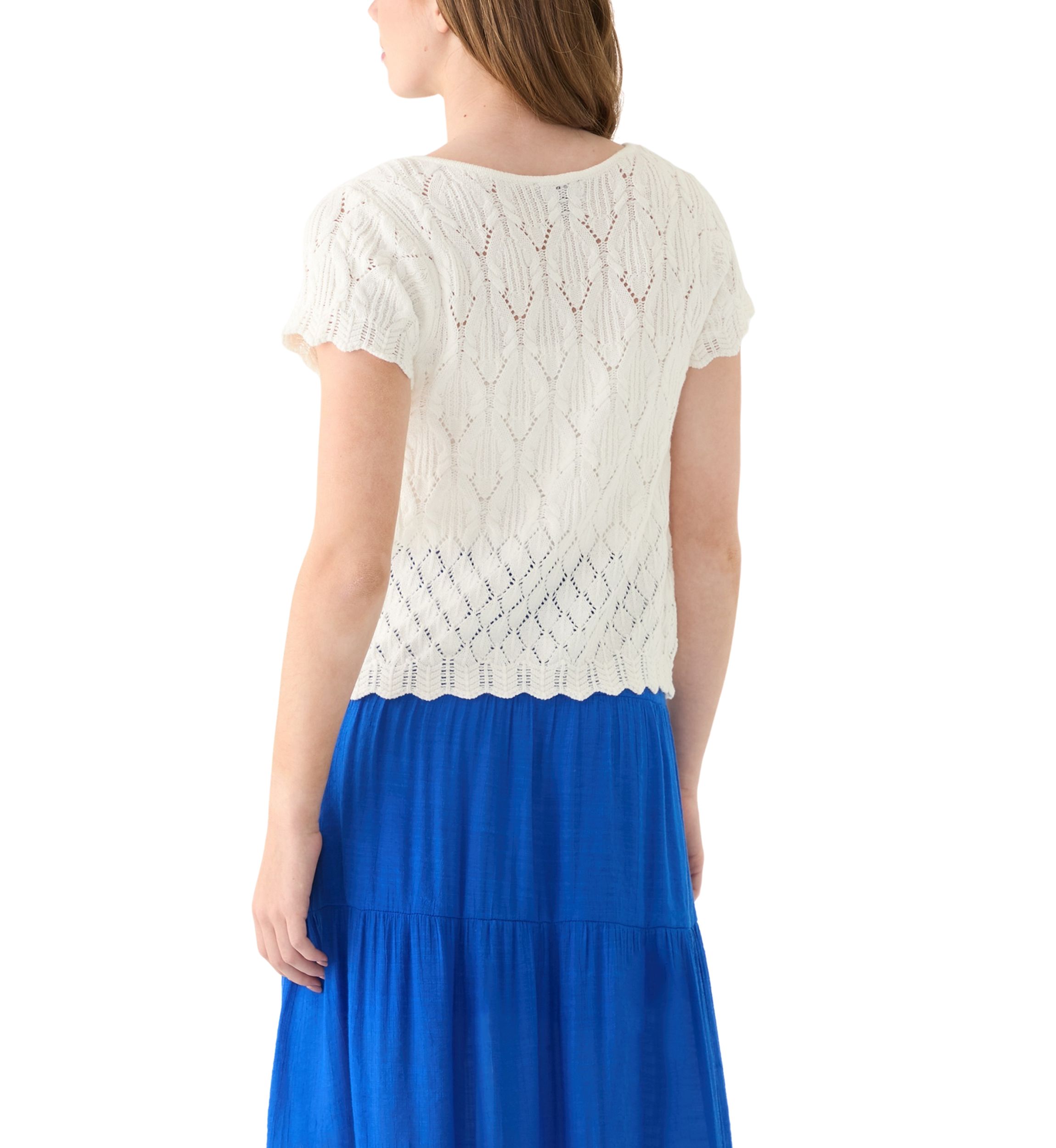 Womens  Crochet Knit Cardigan