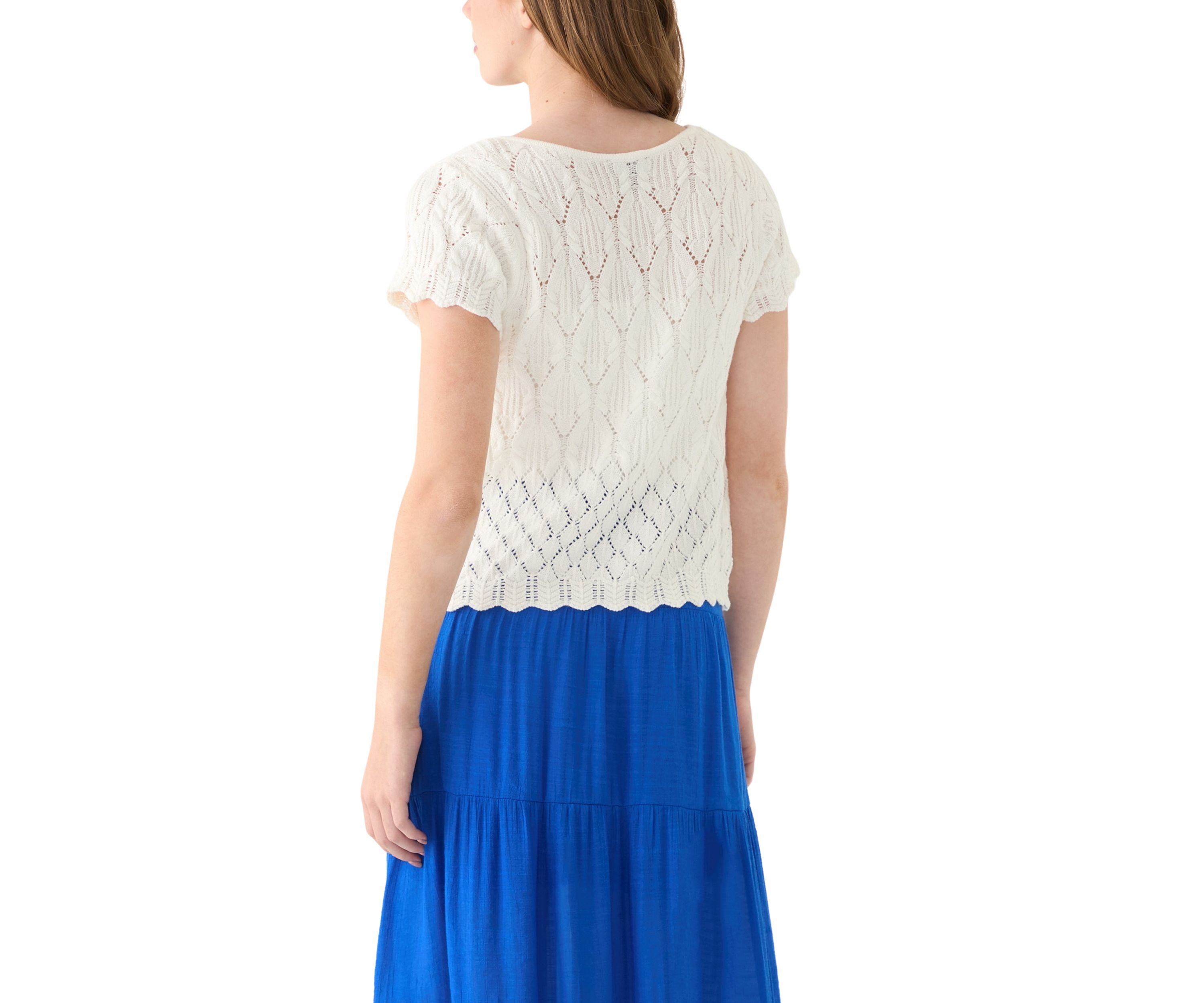 Juniors Crochet Knit Cardigan