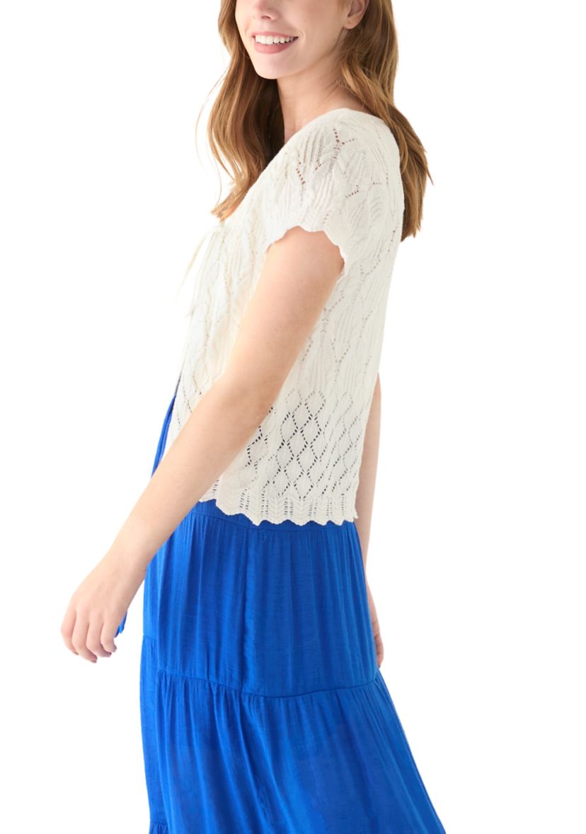 Juniors Crochet Knit Cardigan