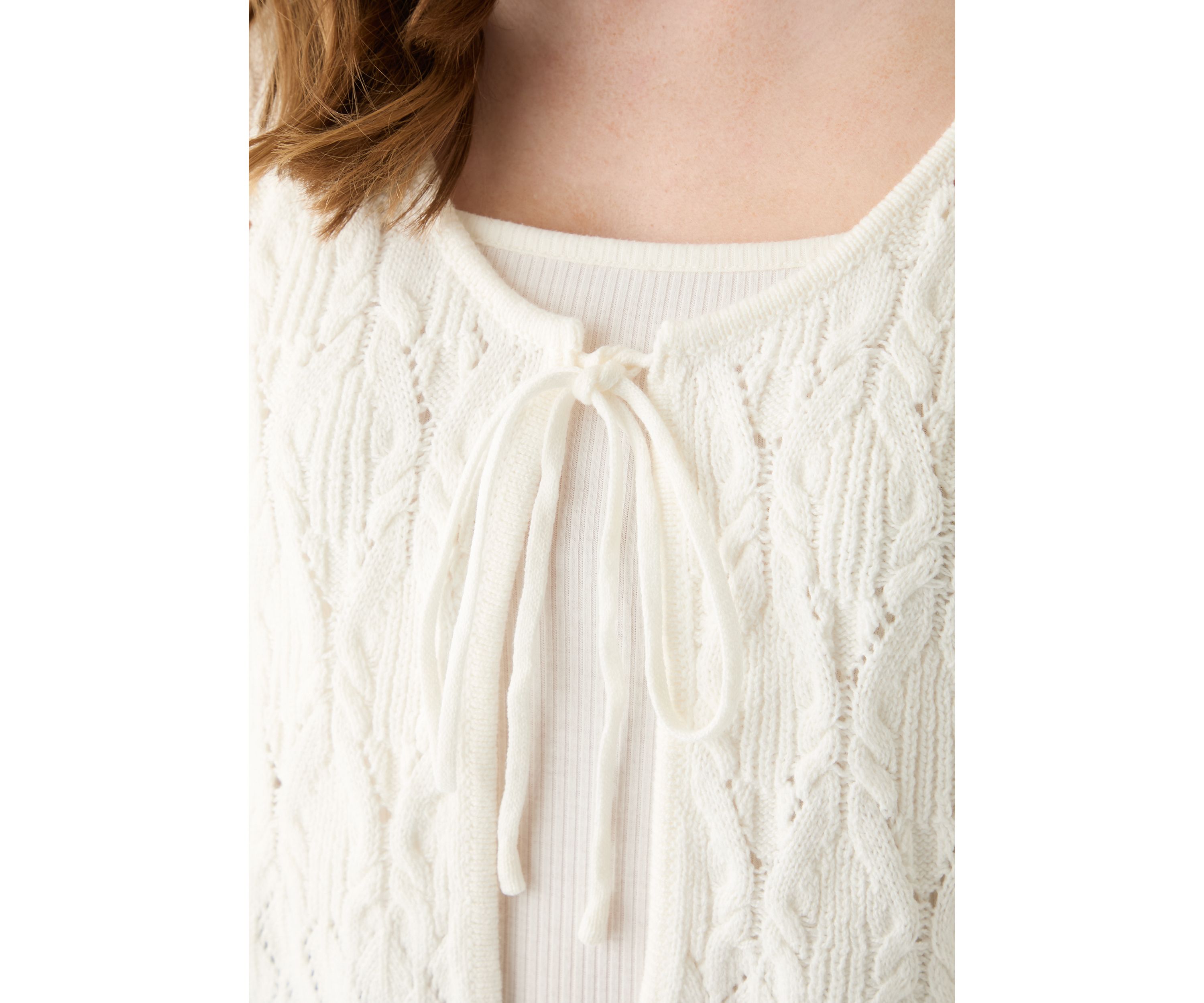 Juniors Crochet Knit Cardigan