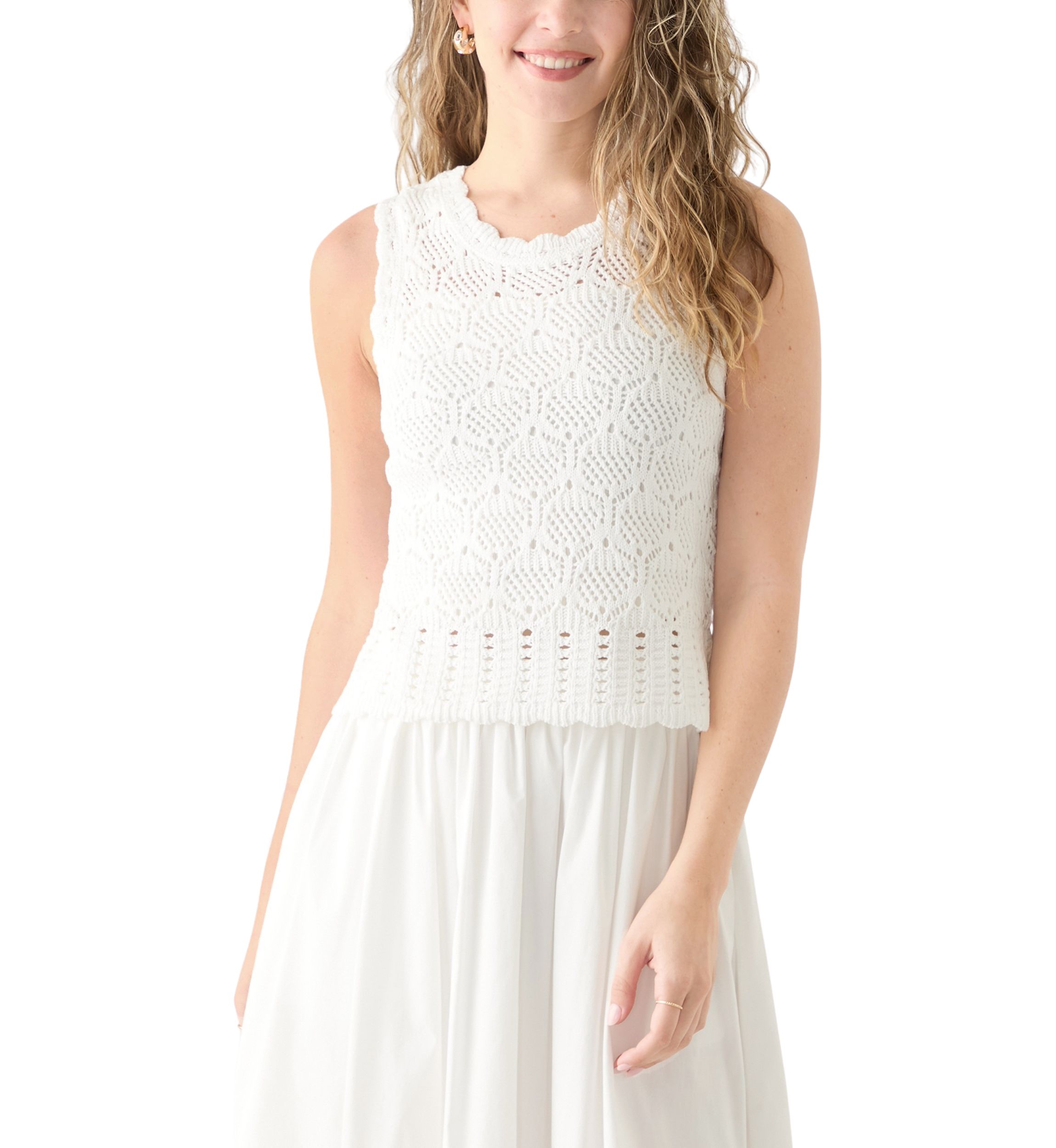Juniors Sleeveless Knit Sweater