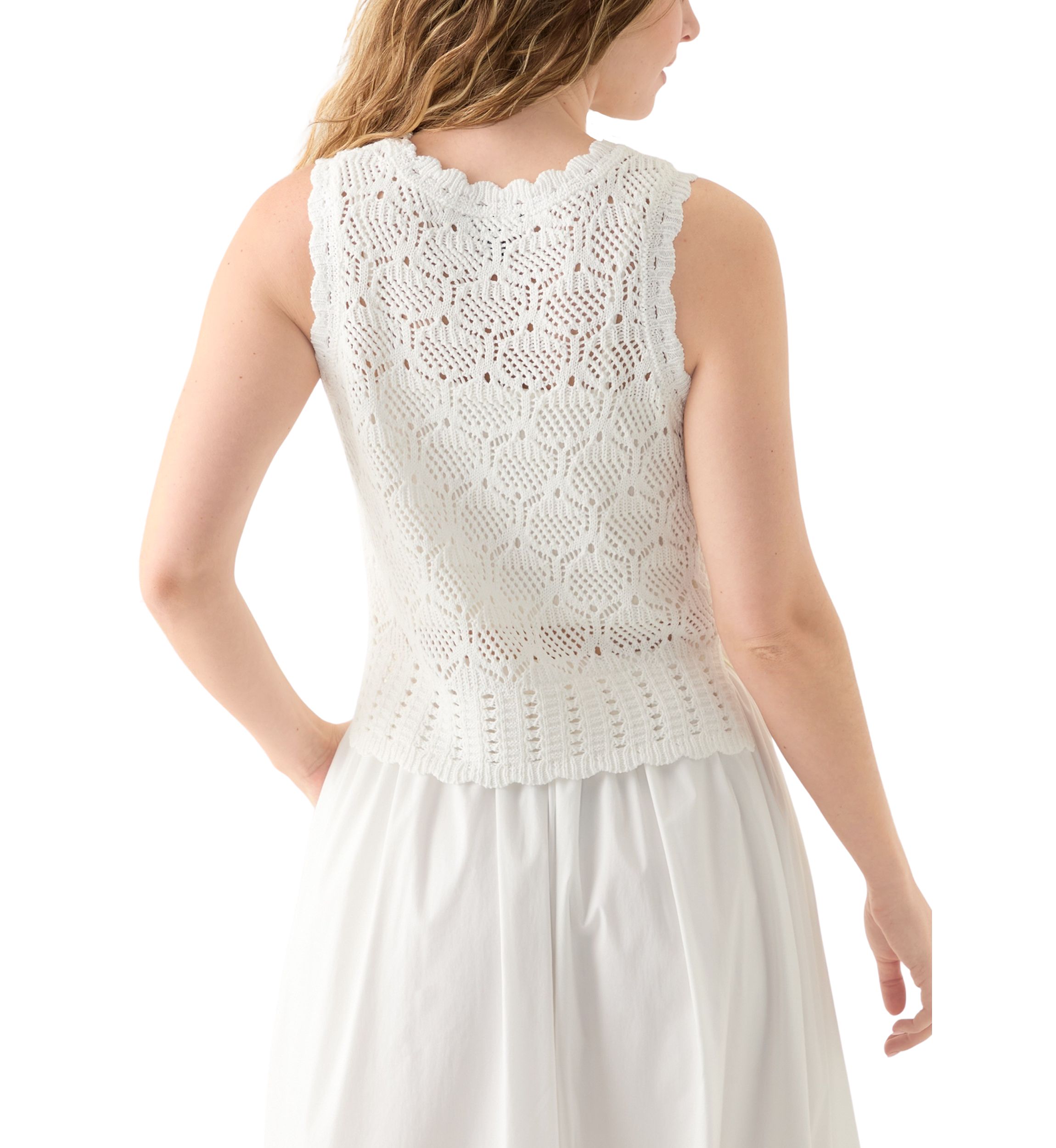 Juniors Sleeveless Knit Sweater