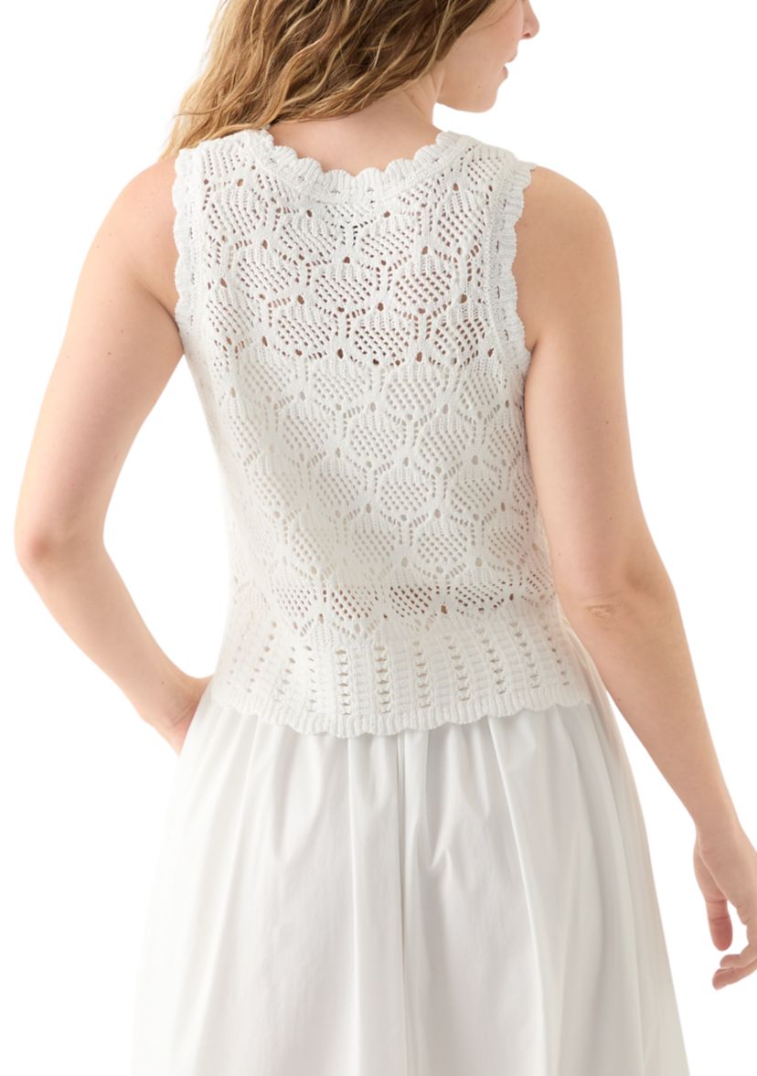 Juniors Sleeveless Knit Sweater