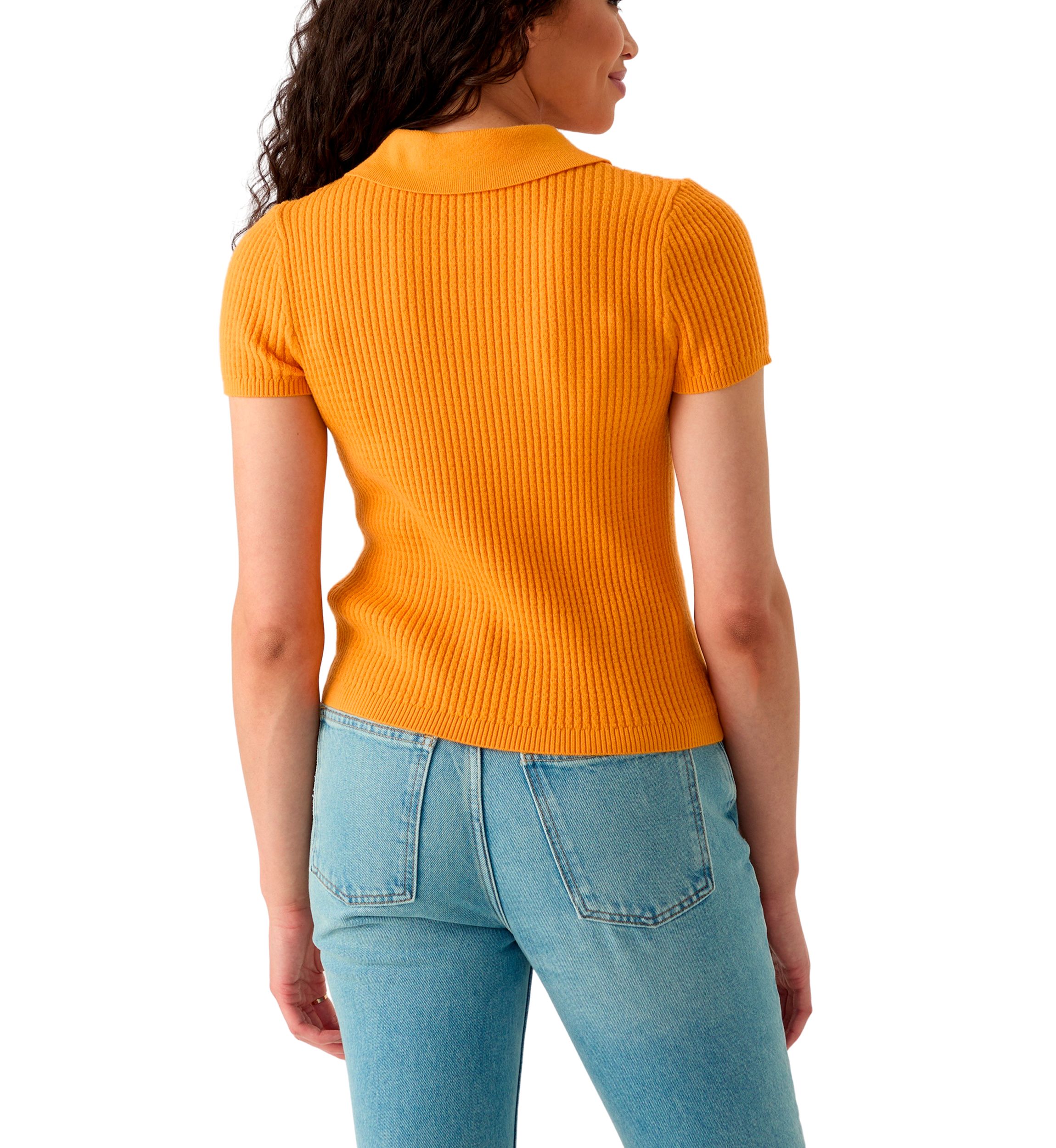 Womens Collared Knit Top