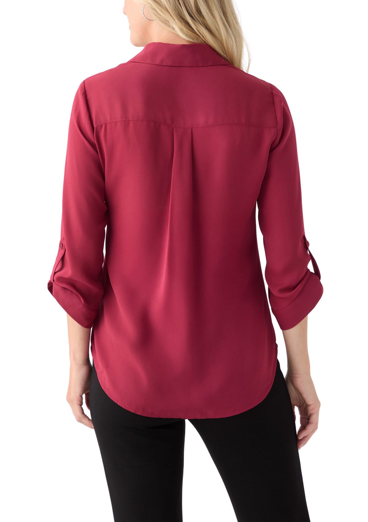 Womens Roll-Tab Portifino Button-Down Top