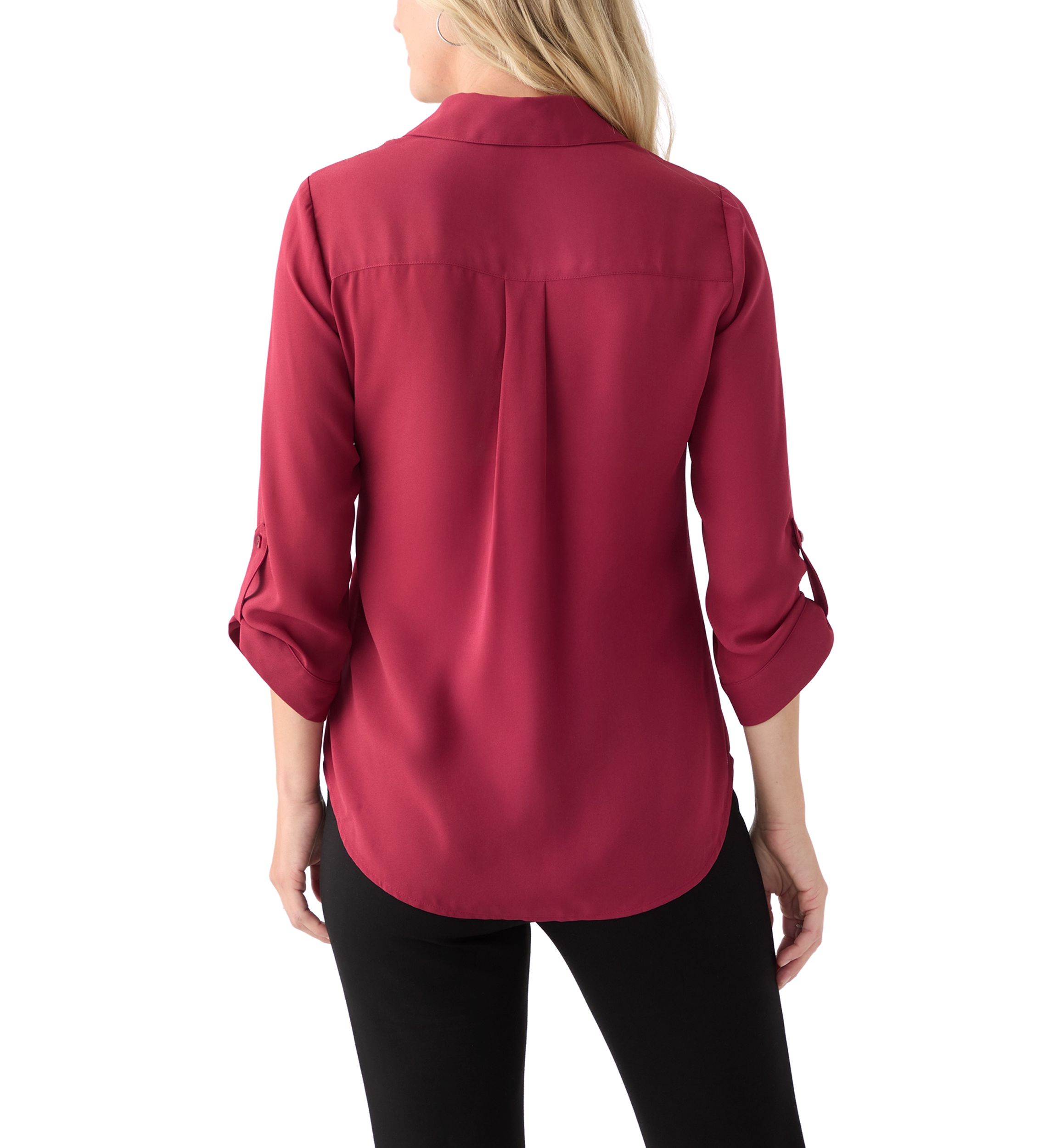 Womens Roll-Tab Portifino Button-Down Top