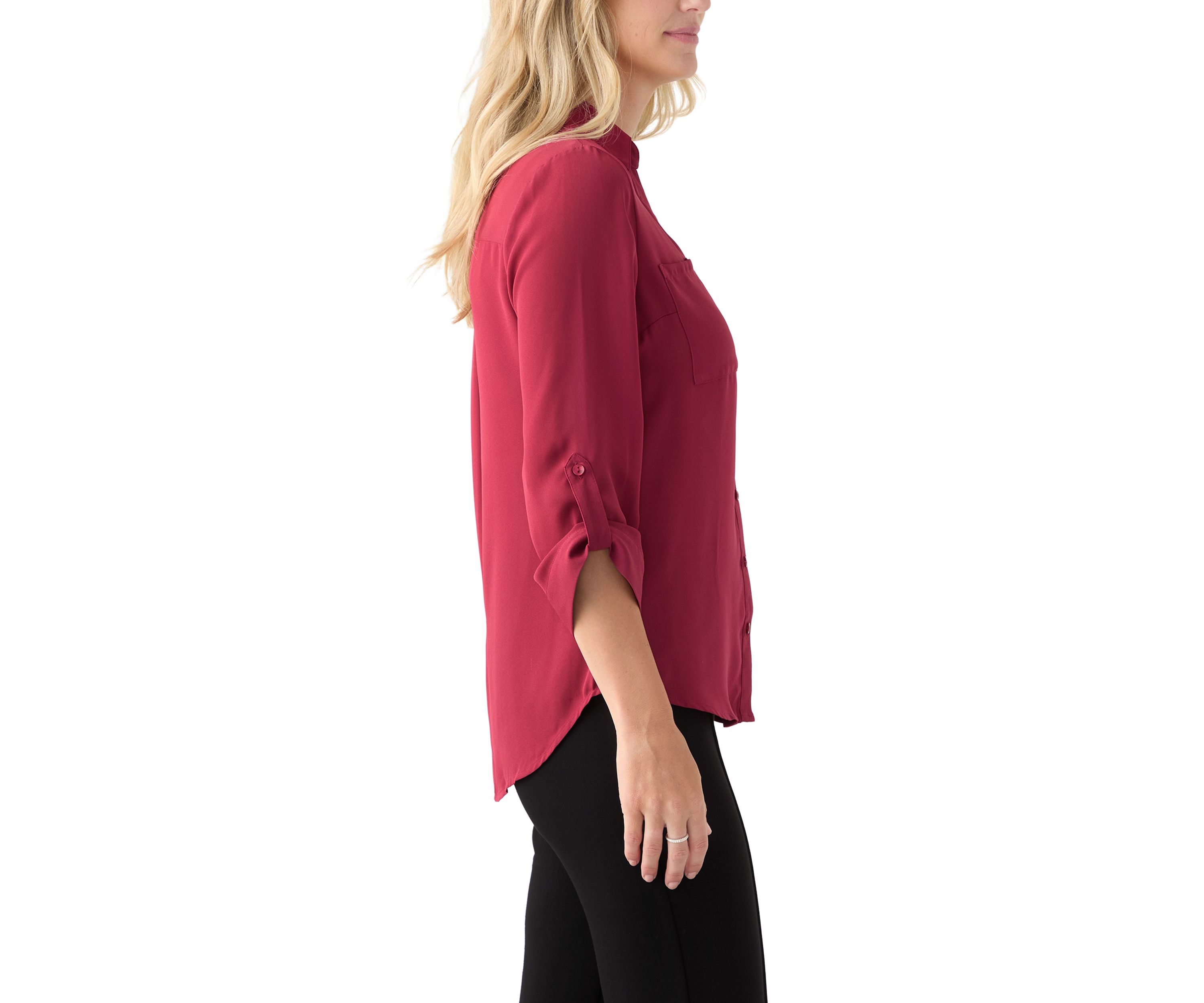 Womens Roll-Tab Portifino Button-Down Top