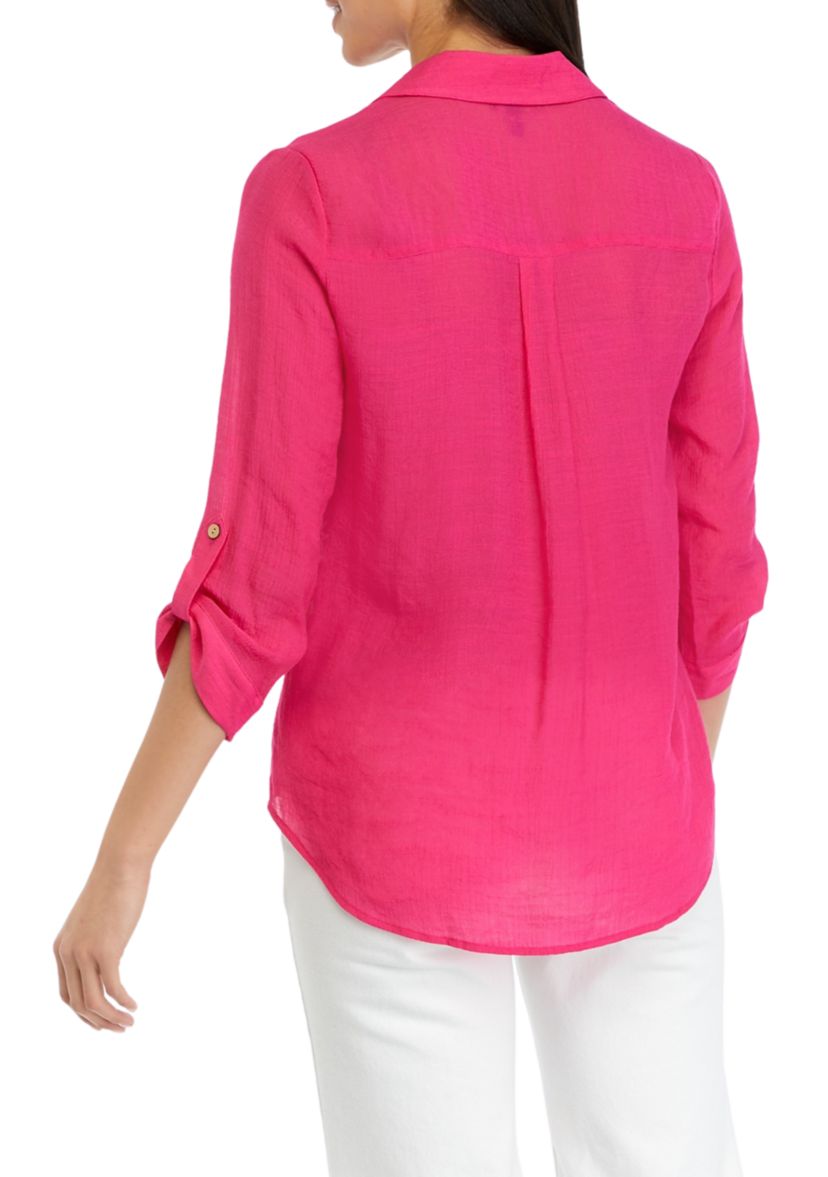 Juniors Portofino Woven Blouse