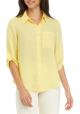 Juniors' Open Back Portofino Blouse