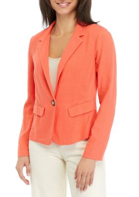 Juniors' Linen Blazer