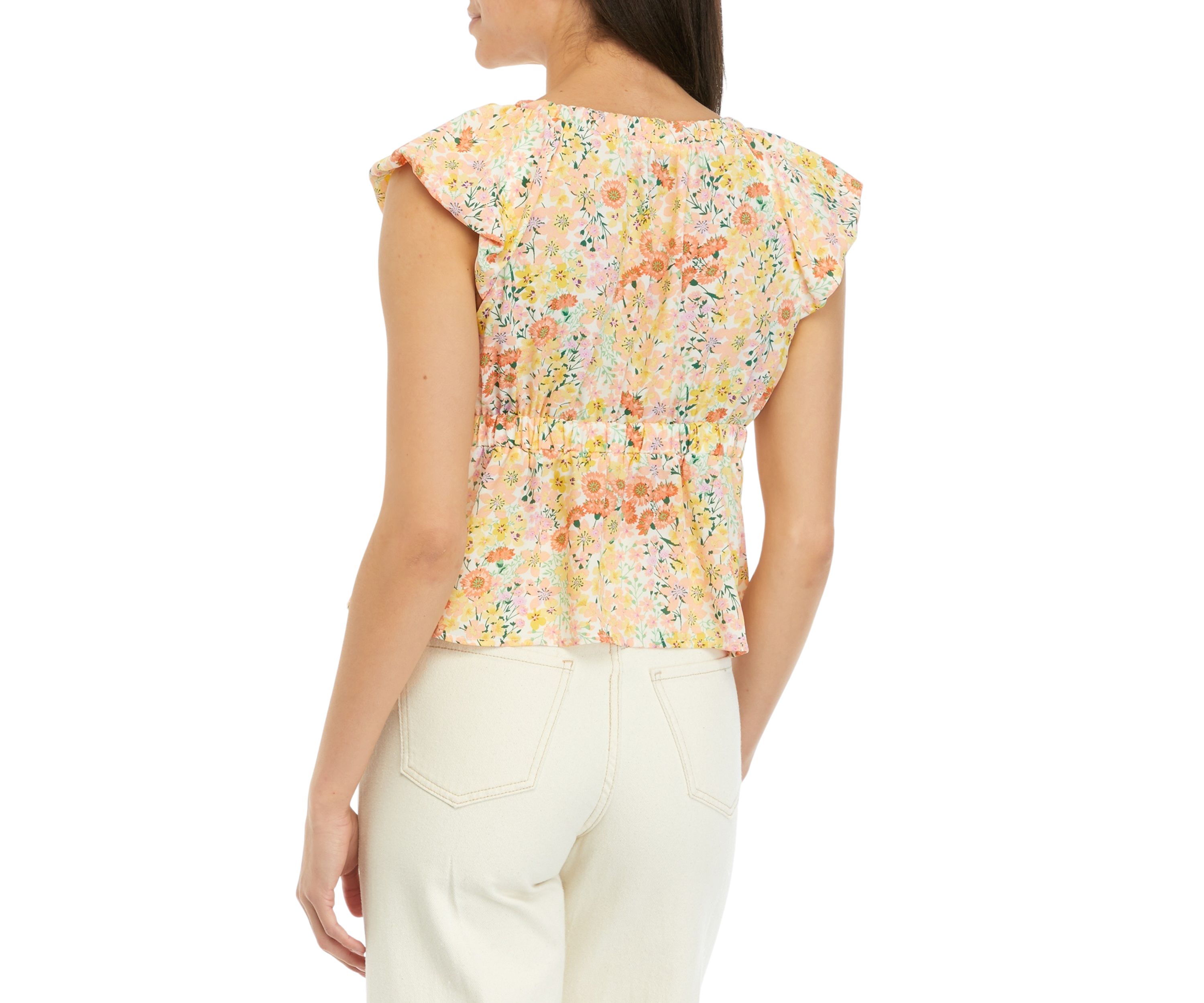 Juniors Ruffle Woven Blouse