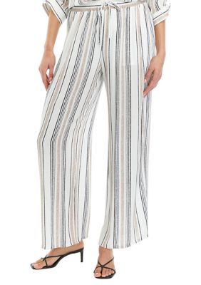 Juniors' Striped Easy Pants