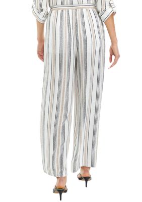 Juniors' Striped Easy Pants