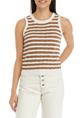 Juniors' Sweater Knit Tank Top