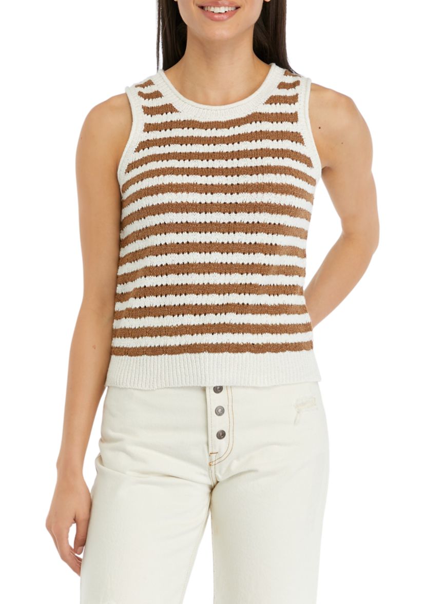 Juniors Sweater Knit Tank Top