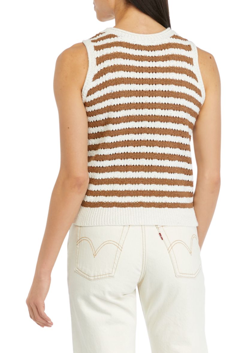 Juniors Sweater Knit Tank Top