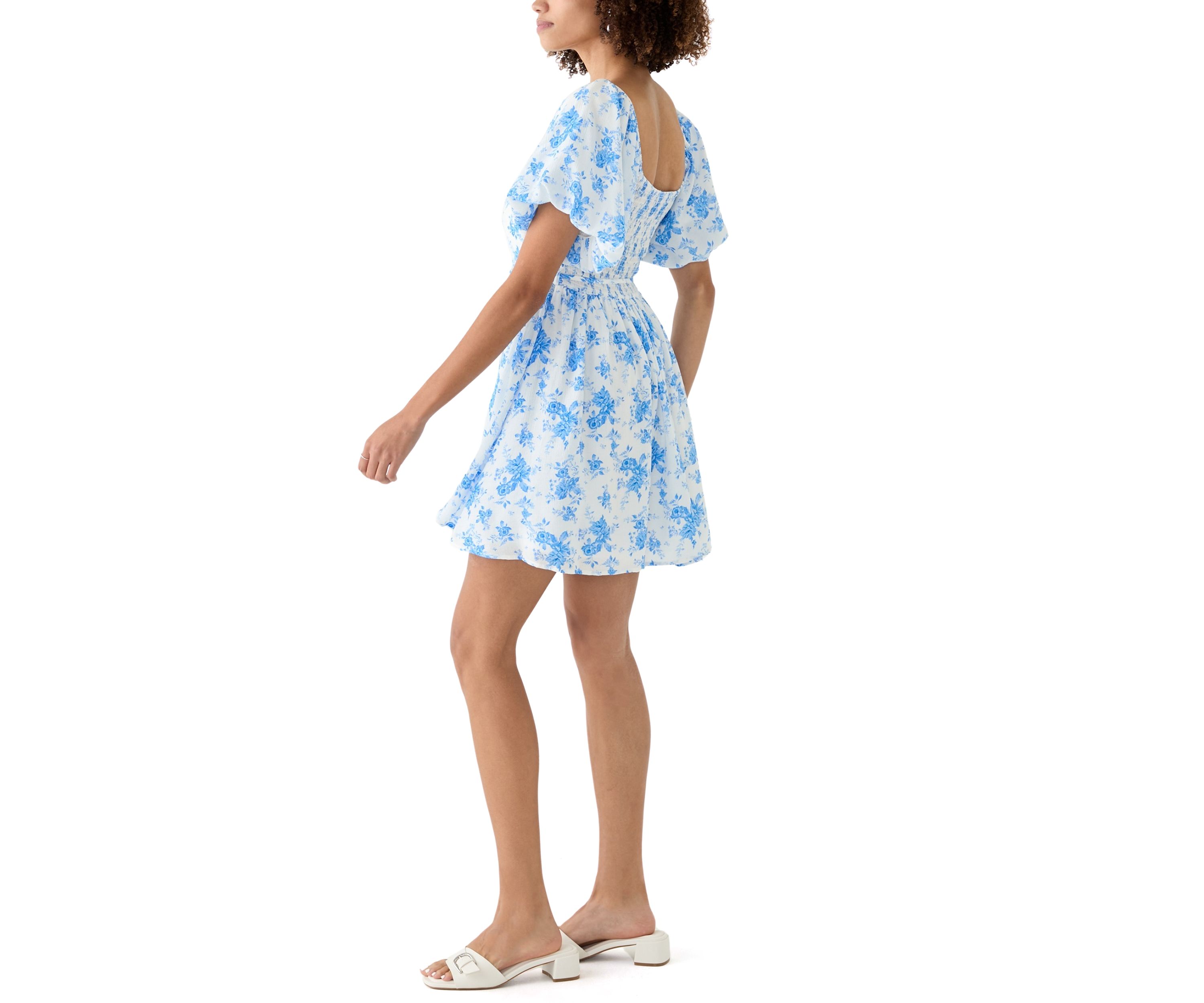 Womens Puff Sleeve Dress