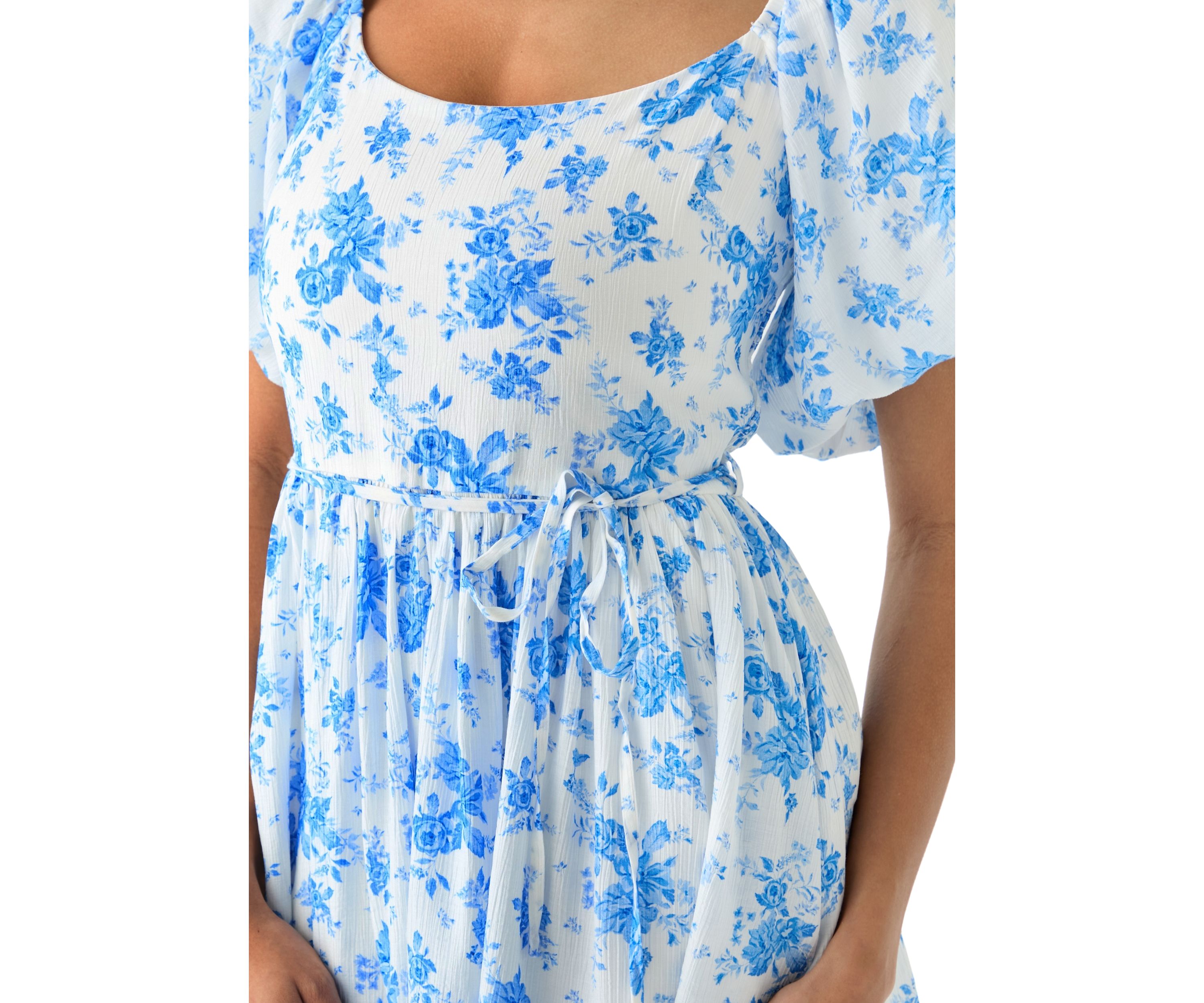 Womens Puff Sleeve Dress