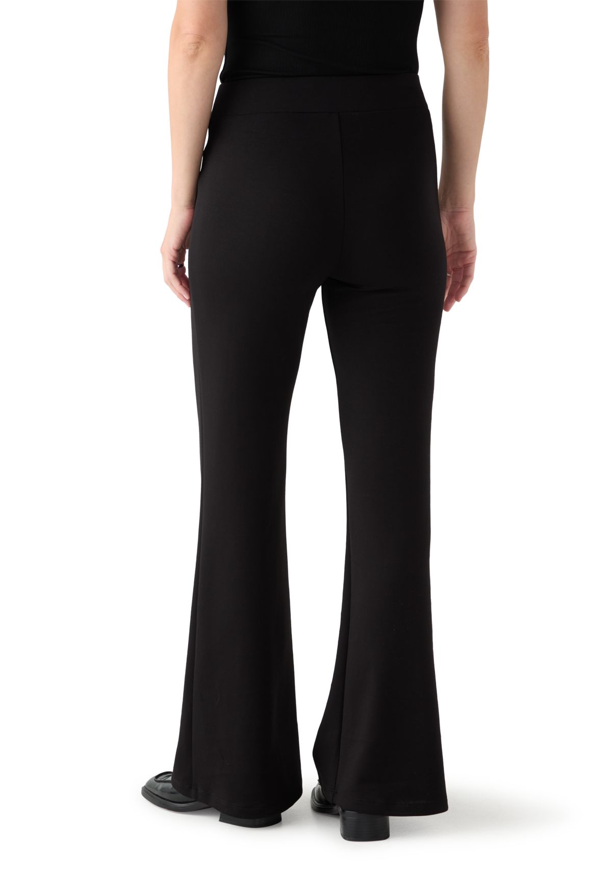 Womens Wide Leg Scuba Pants