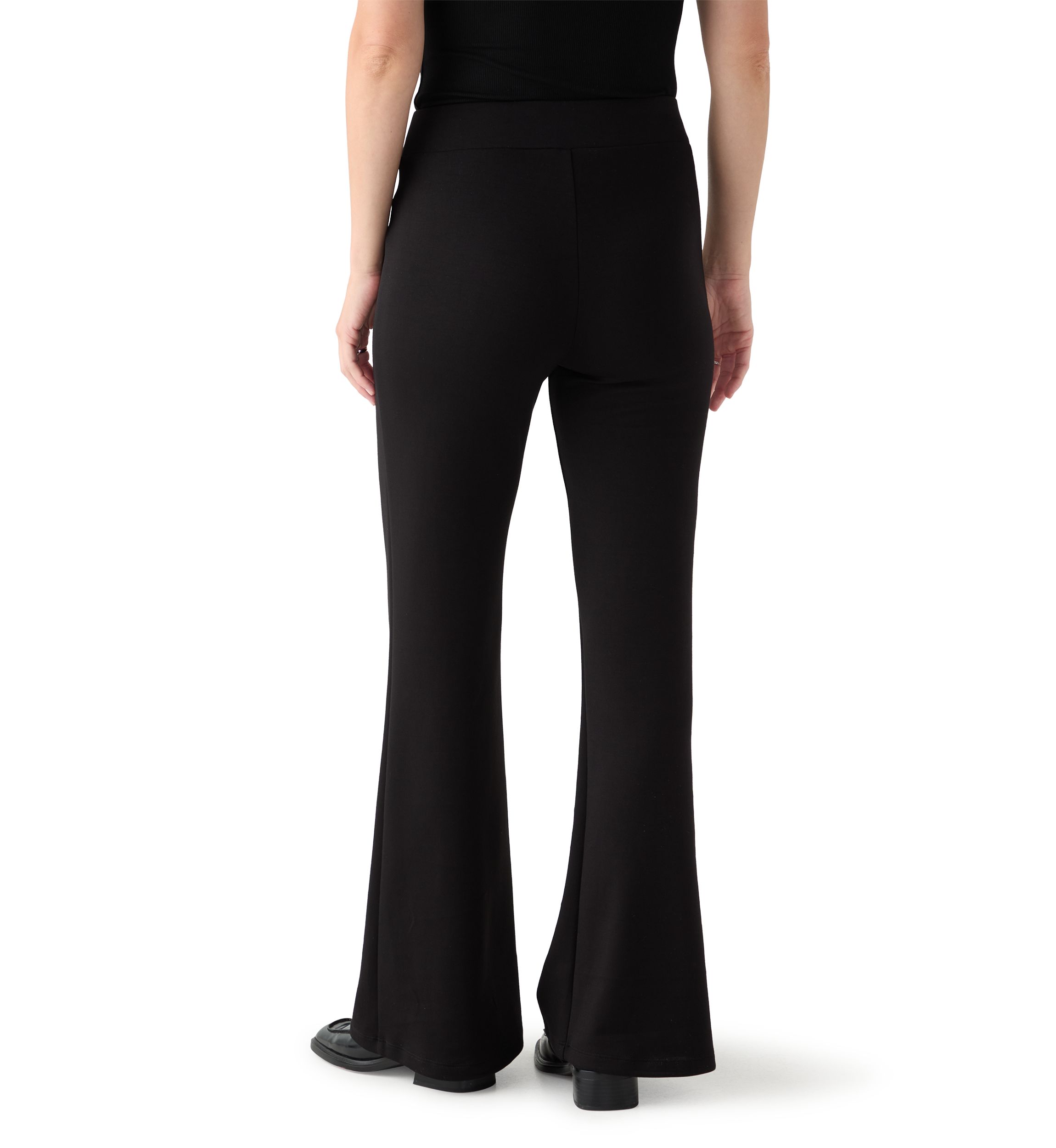 Womens Wide Leg Scuba Pants