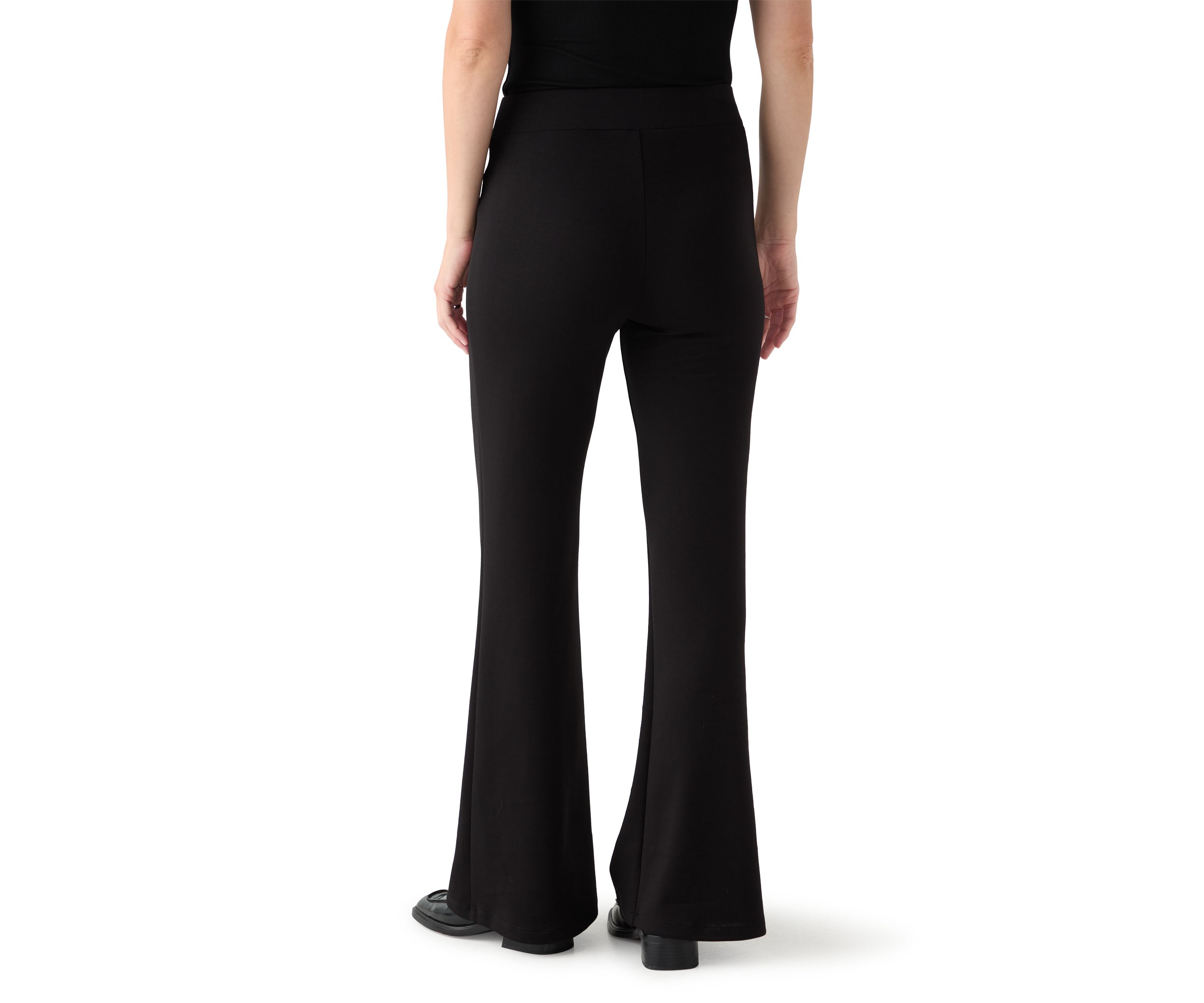 Womens Wide Leg Scuba Pants