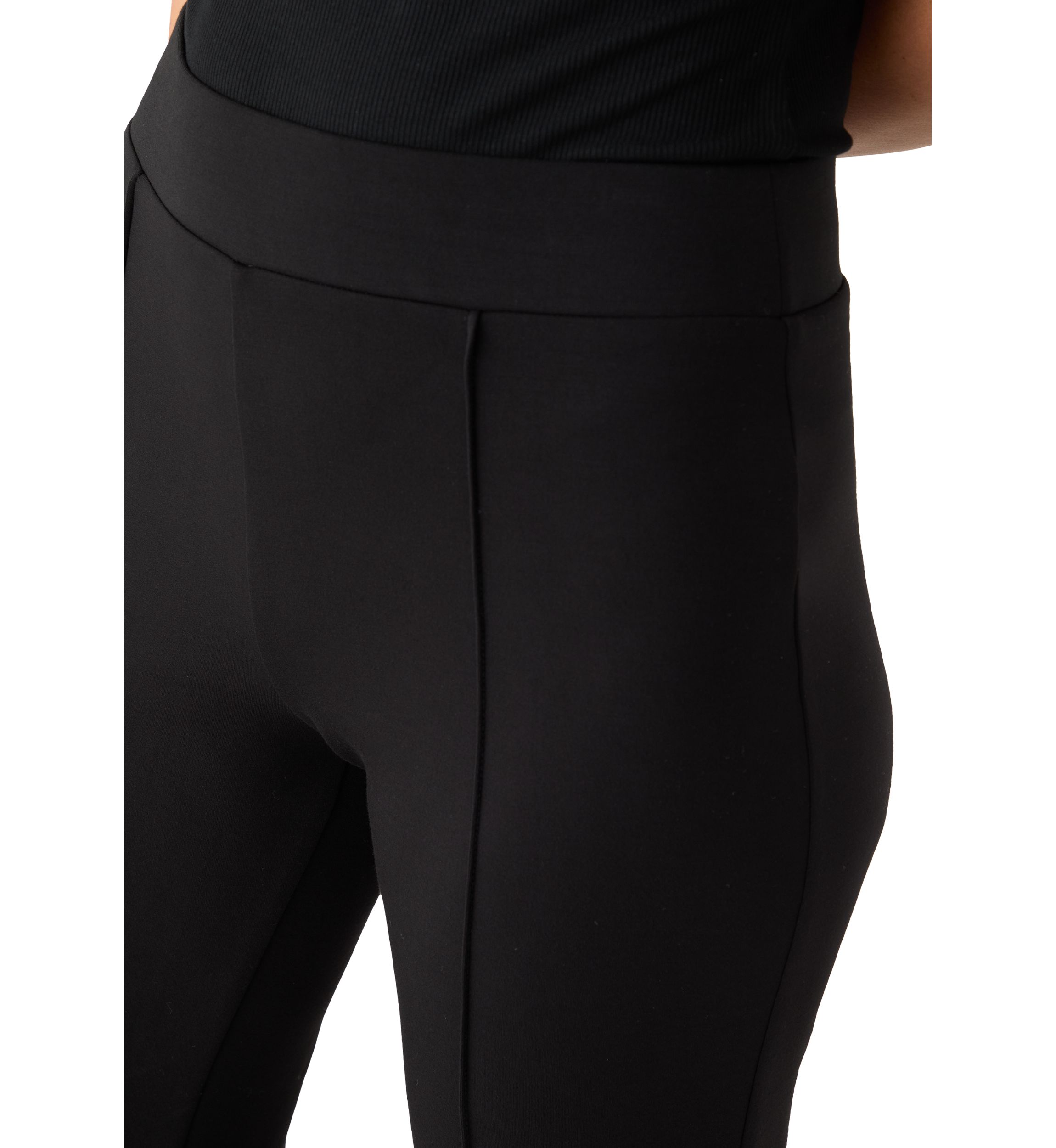 Womens Wide Leg Scuba Pants