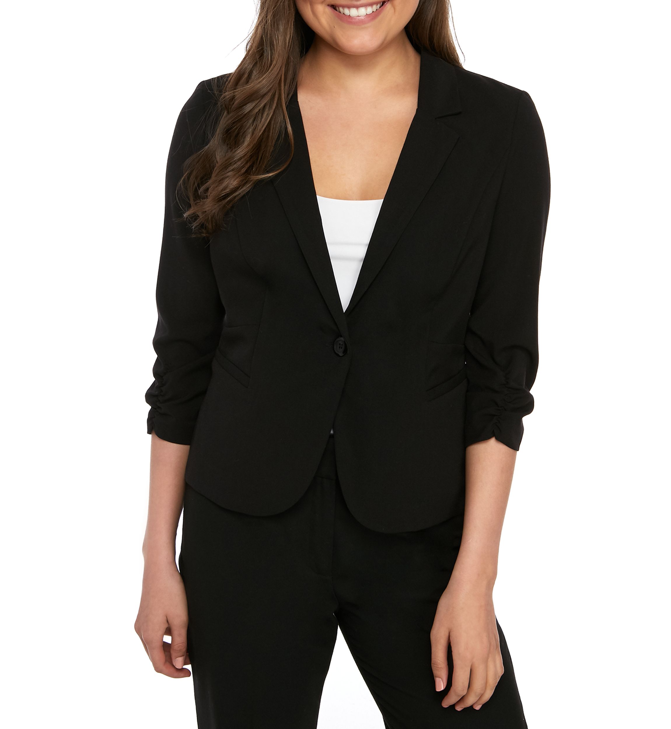1 Button Front Blazer