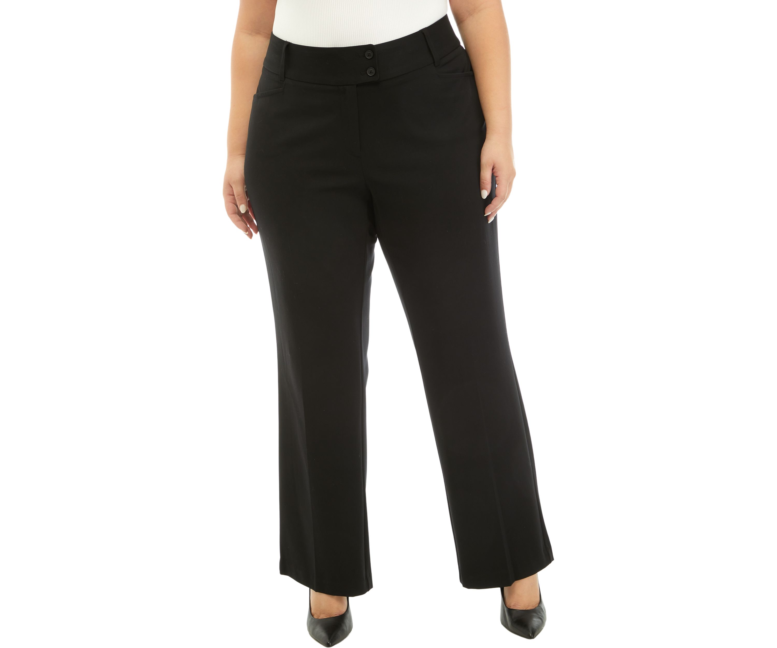 Plus Size Curvy Fit Bootcut Pants