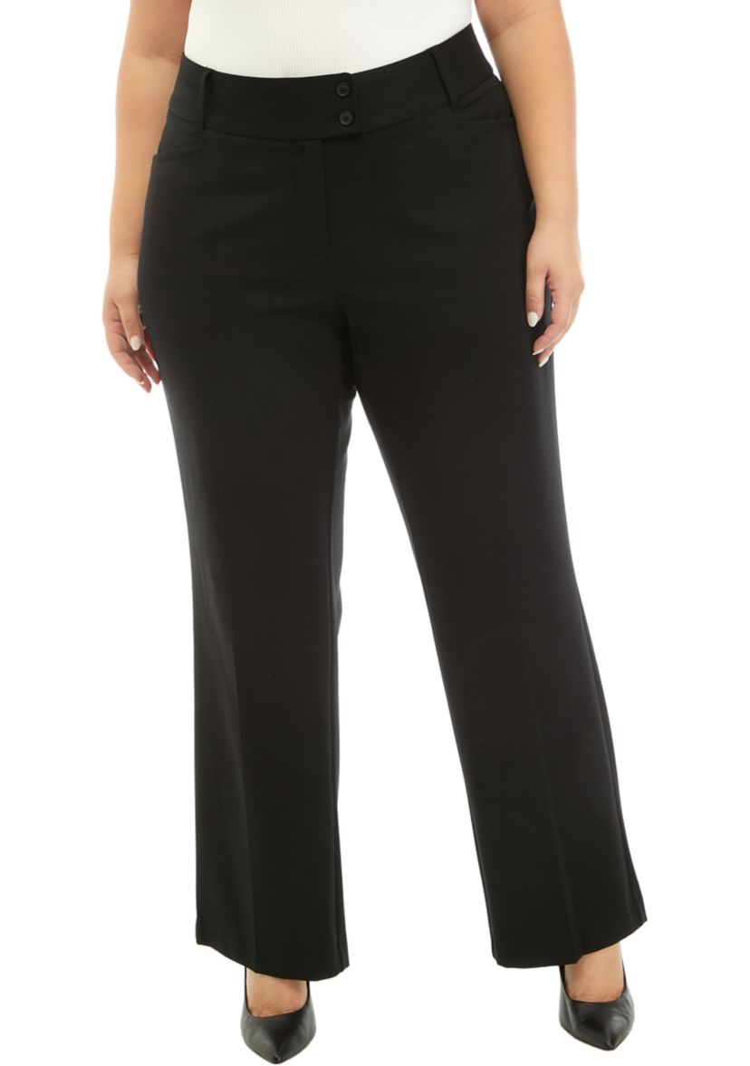 Plus Size Curvy Fit Bootcut Pants