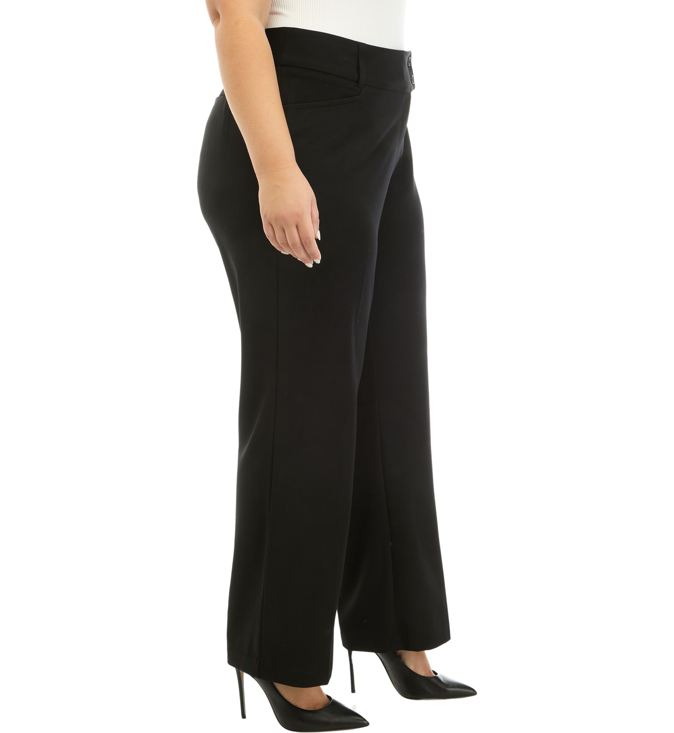 Plus Size Curvy Fit Bootcut Pants