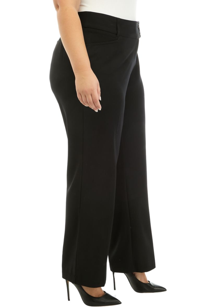 Plus Size Curvy Fit Bootcut Pants