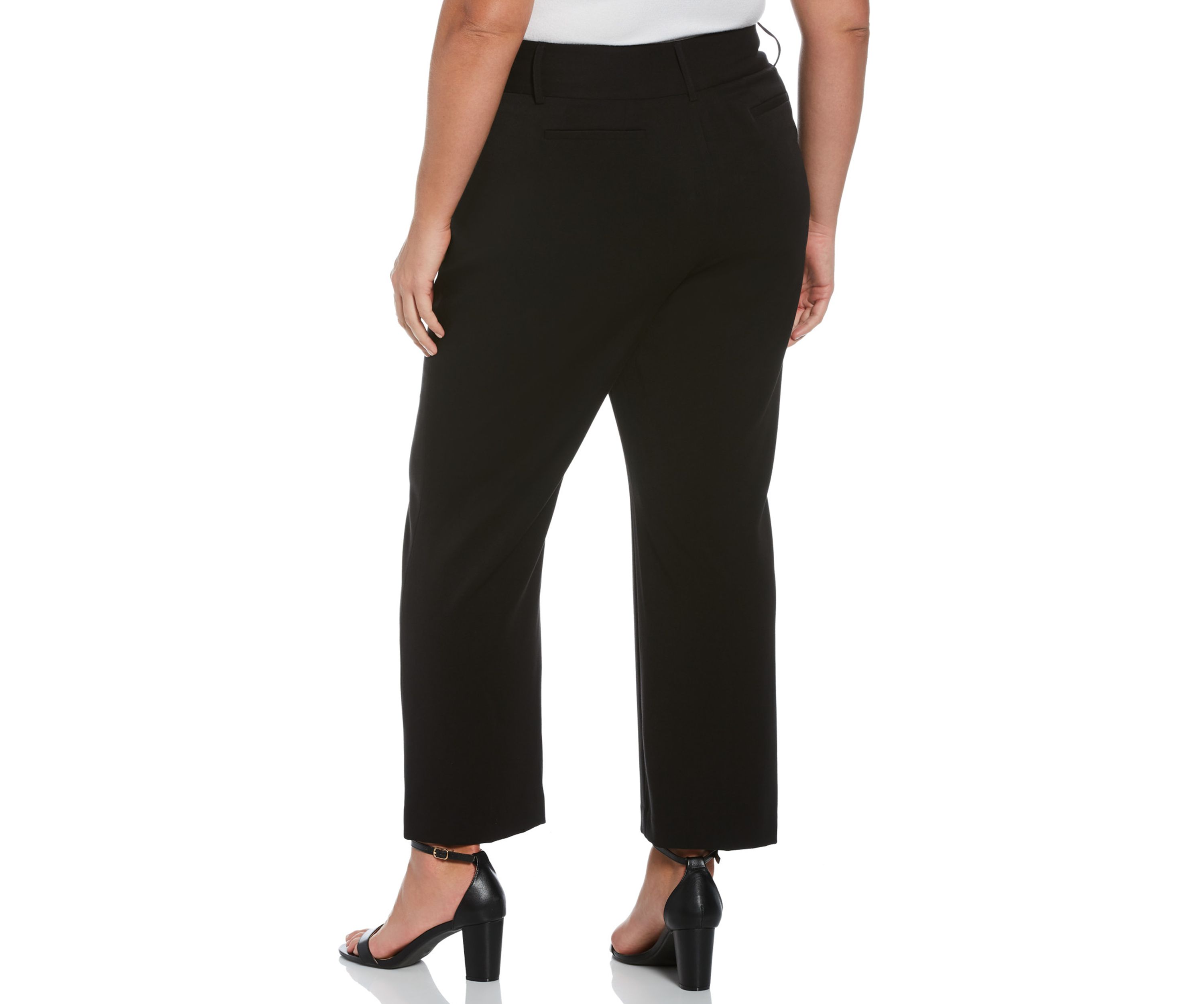 Plus Size Curvy Fit Short Bootcut Pants