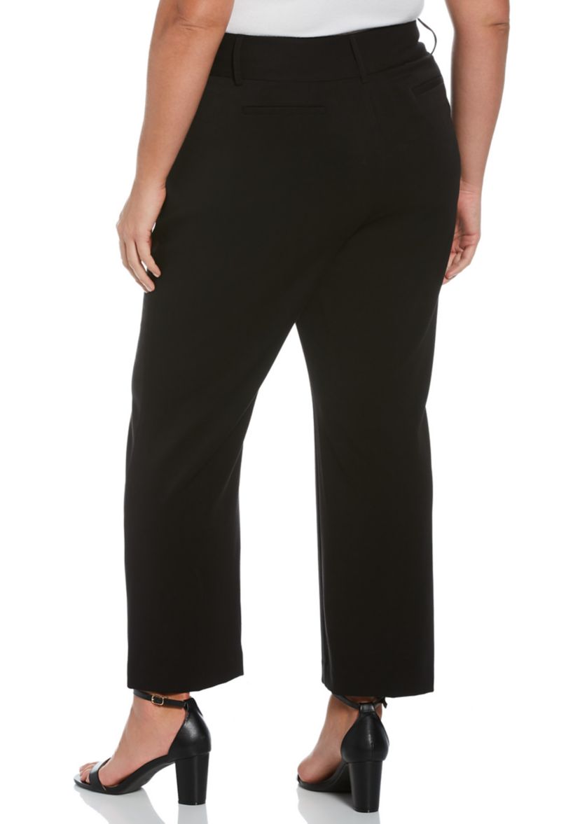 Plus Size Curvy Fit Short Bootcut Pants