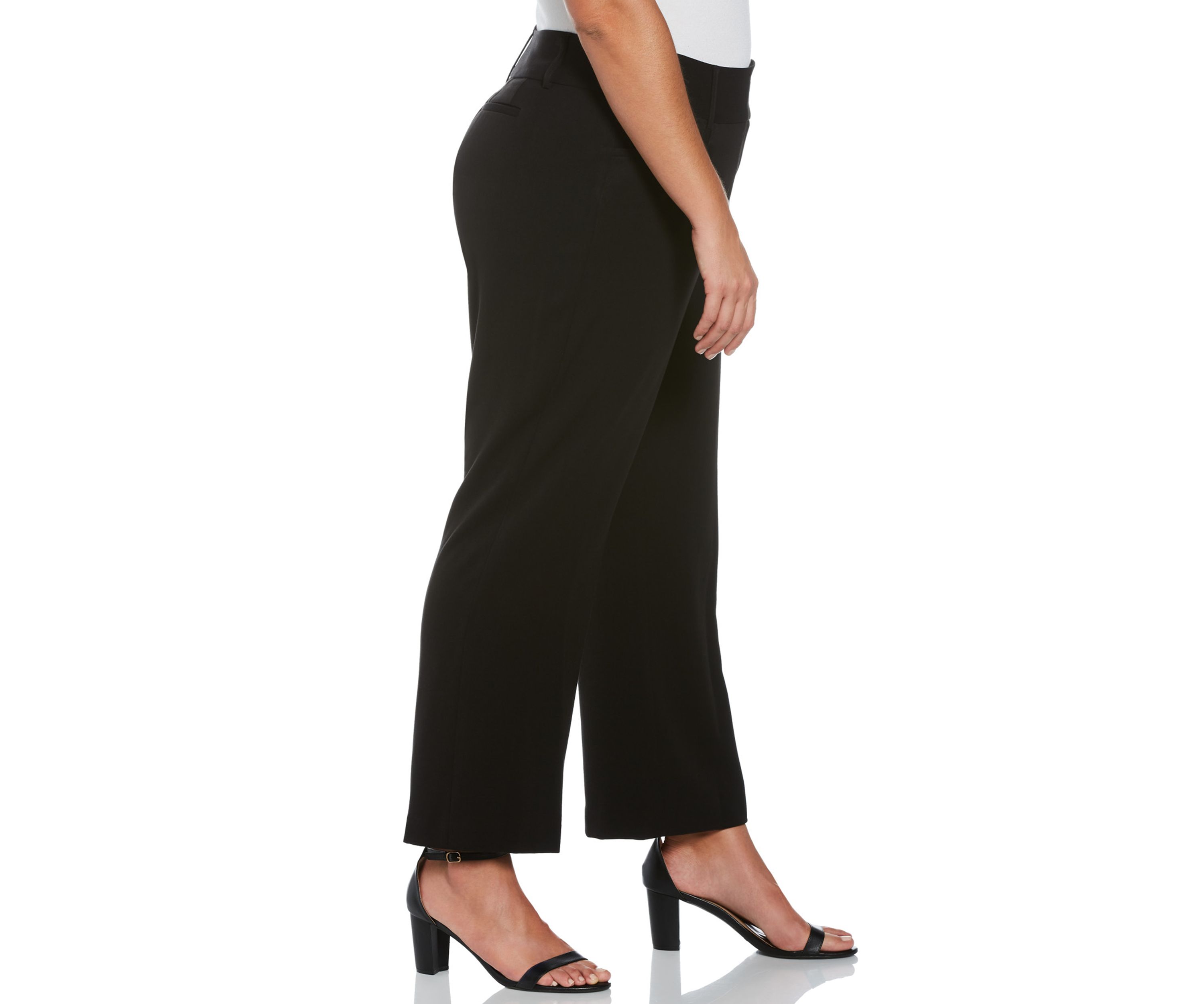 Plus Size Curvy Fit Short Bootcut Pants