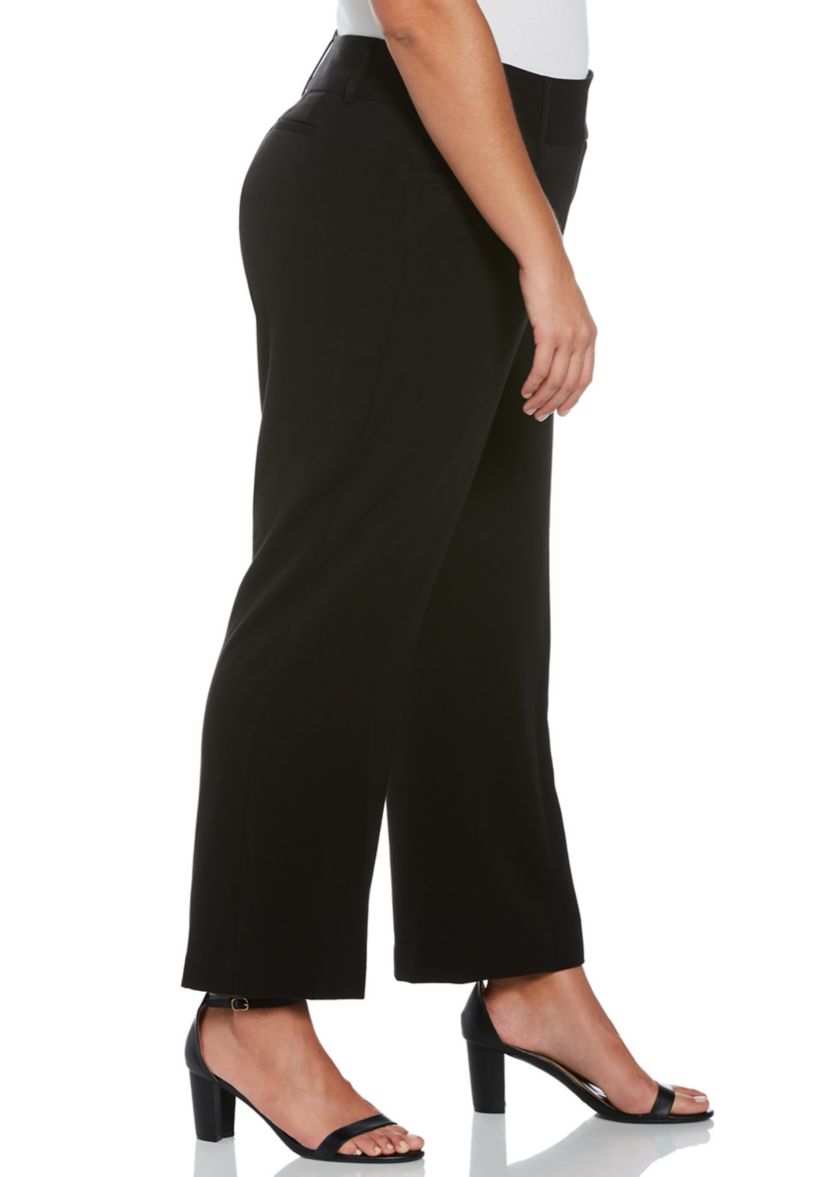 Plus Size Curvy Fit Short Bootcut Pants