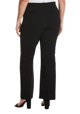 Rafaella Women's Petite Bootcut Pull-On Pant with Stretch Fabric, 30” Inseam,  Classic Fit, Black, 14 Petite at  Women's Clothing store