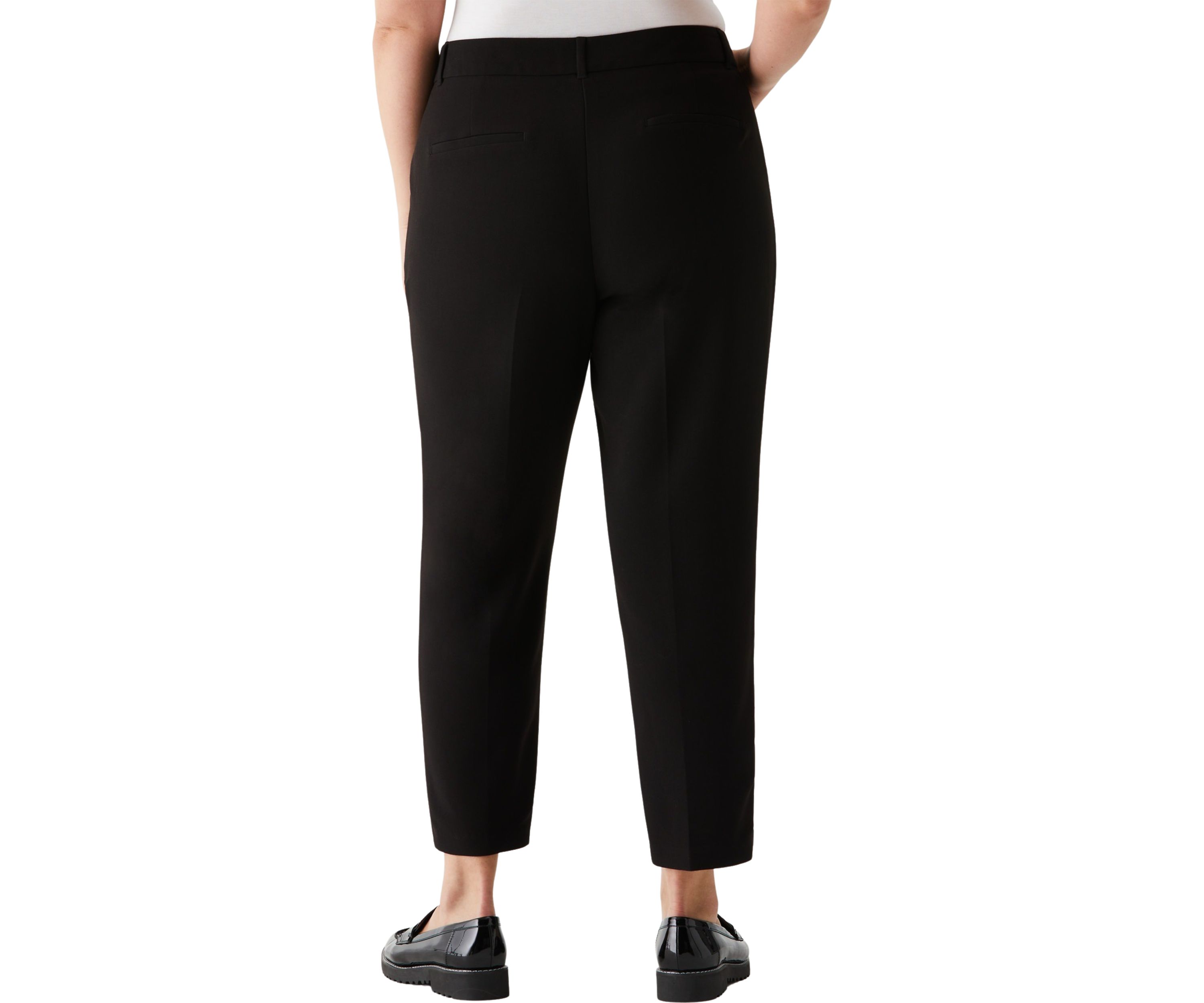 Plus Size Straight Leg Pintuck Pants